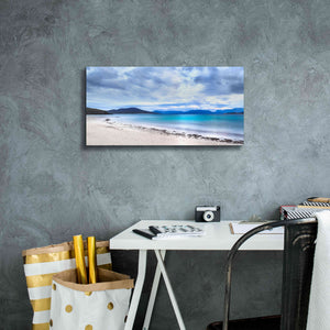 'Taransay Teal' by Lynne Douglas, Giclee Canvas Wall Art,24x12