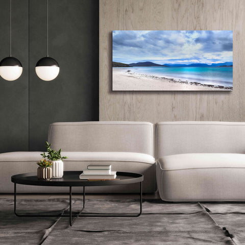 Image of 'Taransay Teal' by Lynne Douglas, Giclee Canvas Wall Art,60x30
