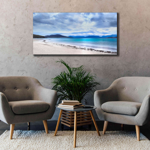 Image of 'Taransay Teal' by Lynne Douglas, Giclee Canvas Wall Art,60x30