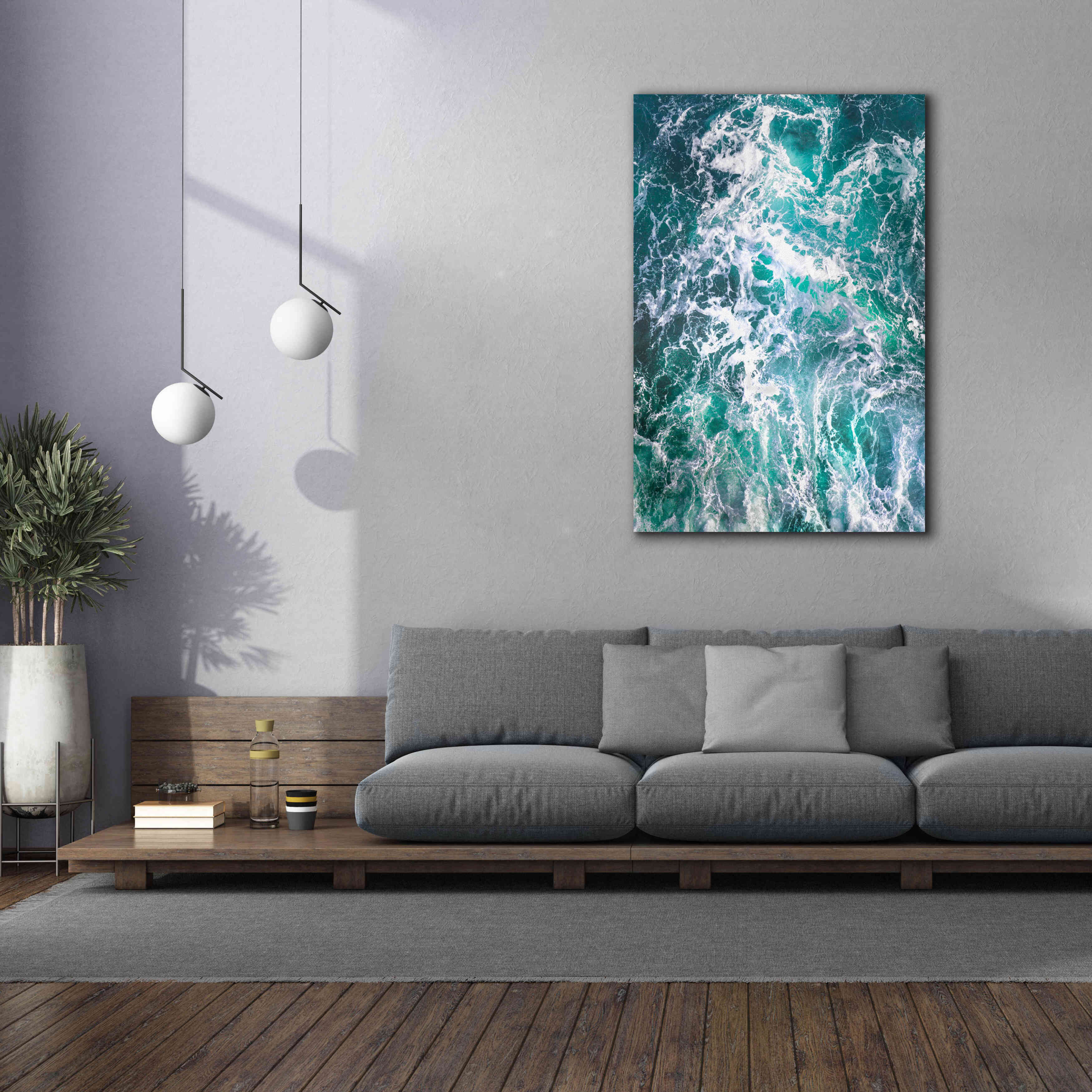 'Teal Embrace' by Lynne Douglas, Giclee Canvas Wall Art,40x60