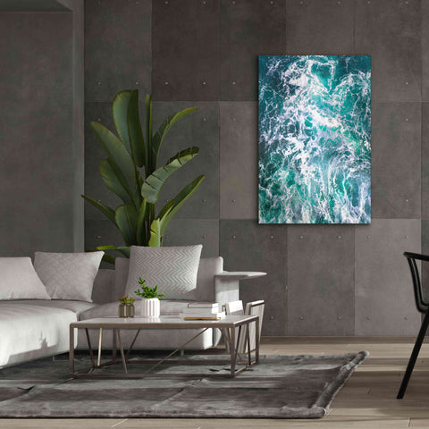 Image of 'Teal Embrace' by Lynne Douglas, Giclee Canvas Wall Art,40x60