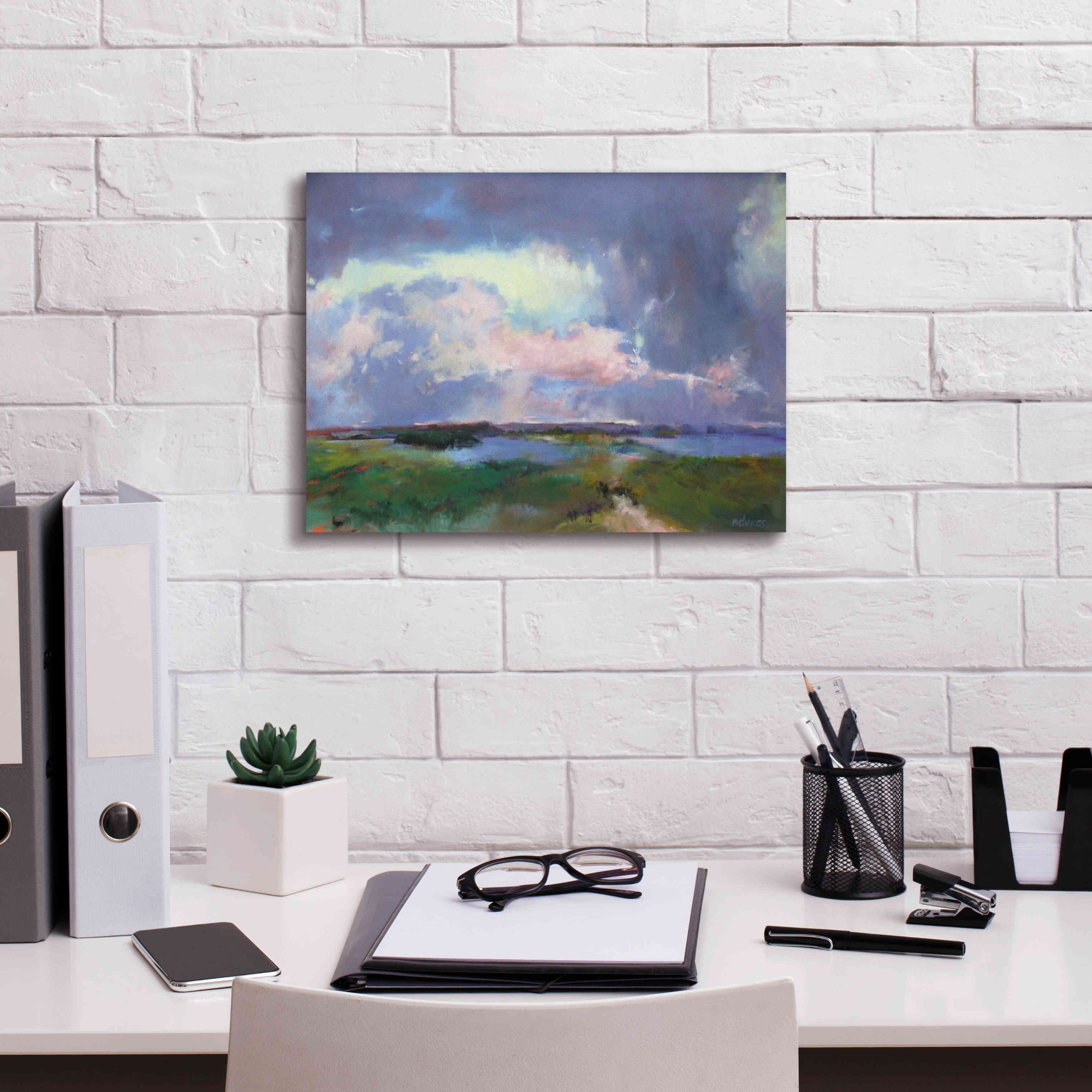 'Converging Storms' by Madeline Dukes, Giclee Canvas Wall Art,16x12