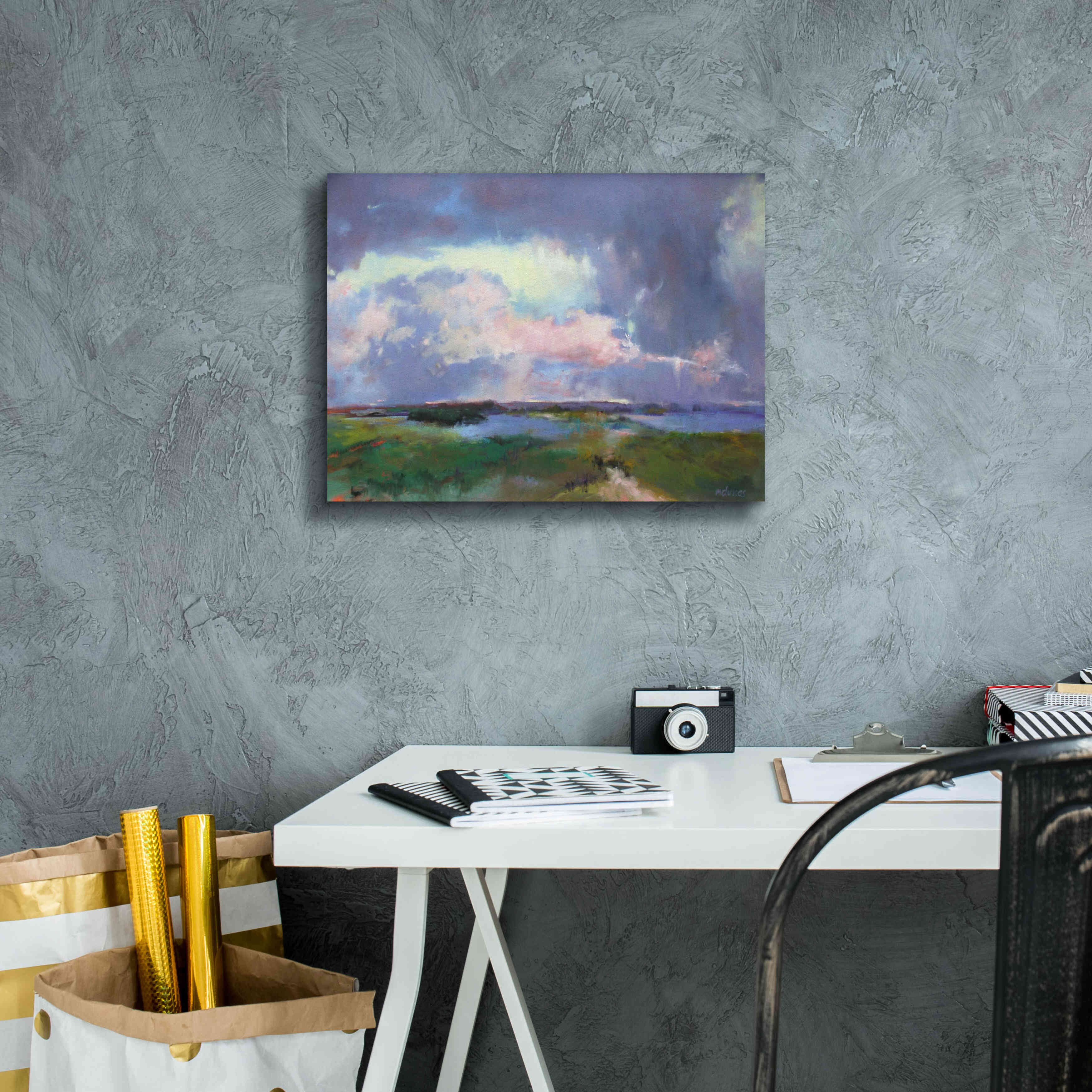 'Converging Storms' by Madeline Dukes, Giclee Canvas Wall Art,16x12