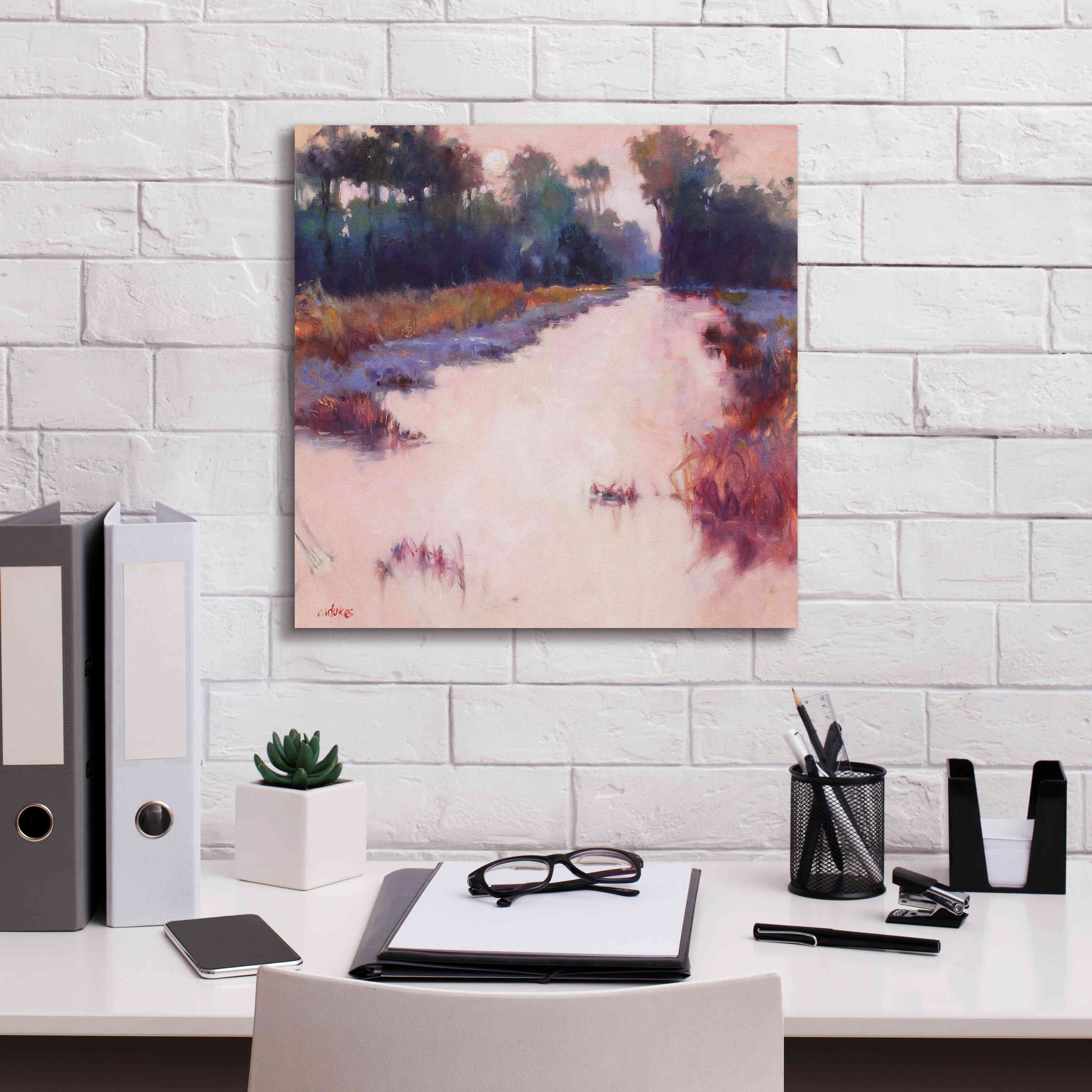 'Coral Dawn' by Madeline Dukes, Giclee Canvas Wall Art,18x18