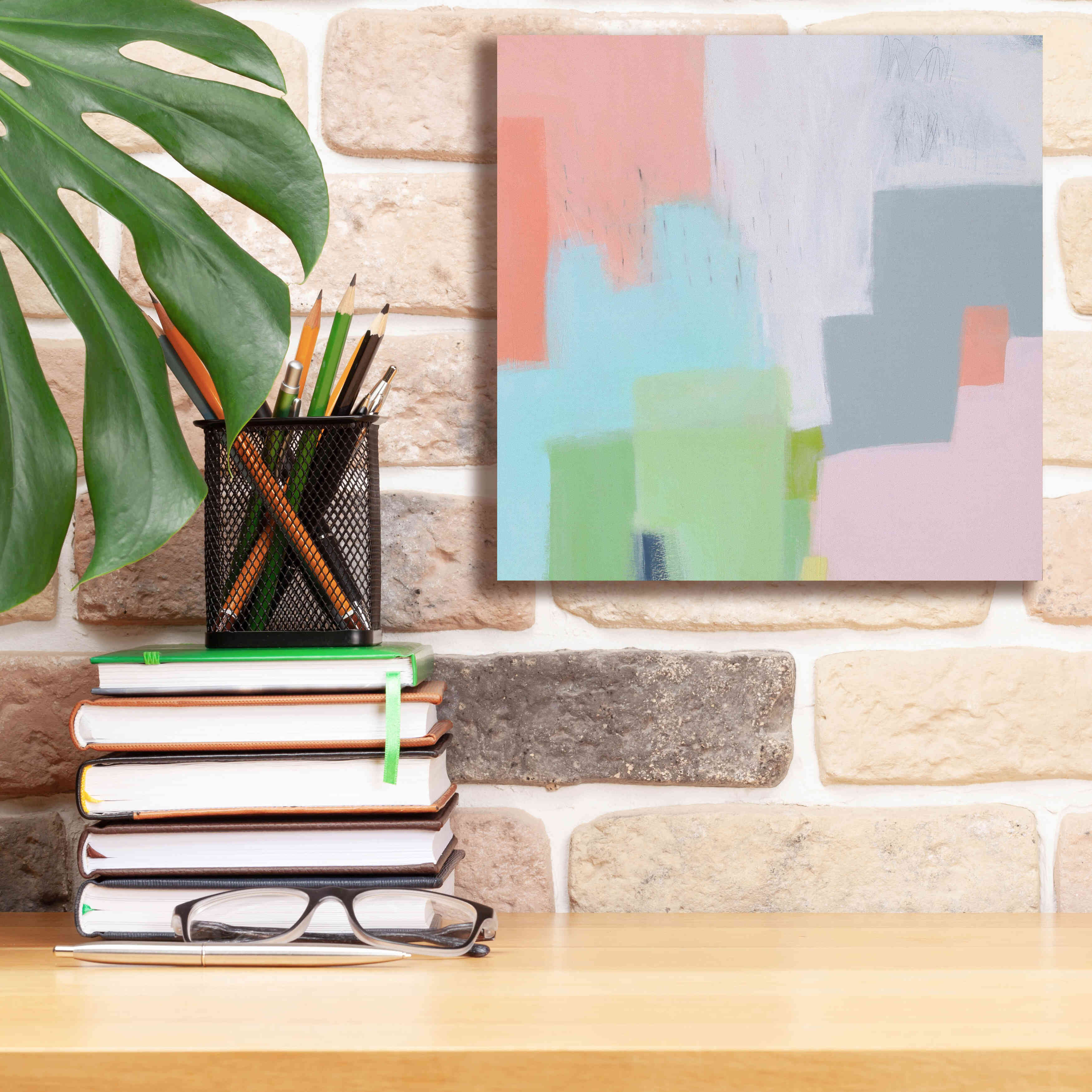 'Persica' by Melissa Donoho, Giclee Canvas Wall Art,12x12