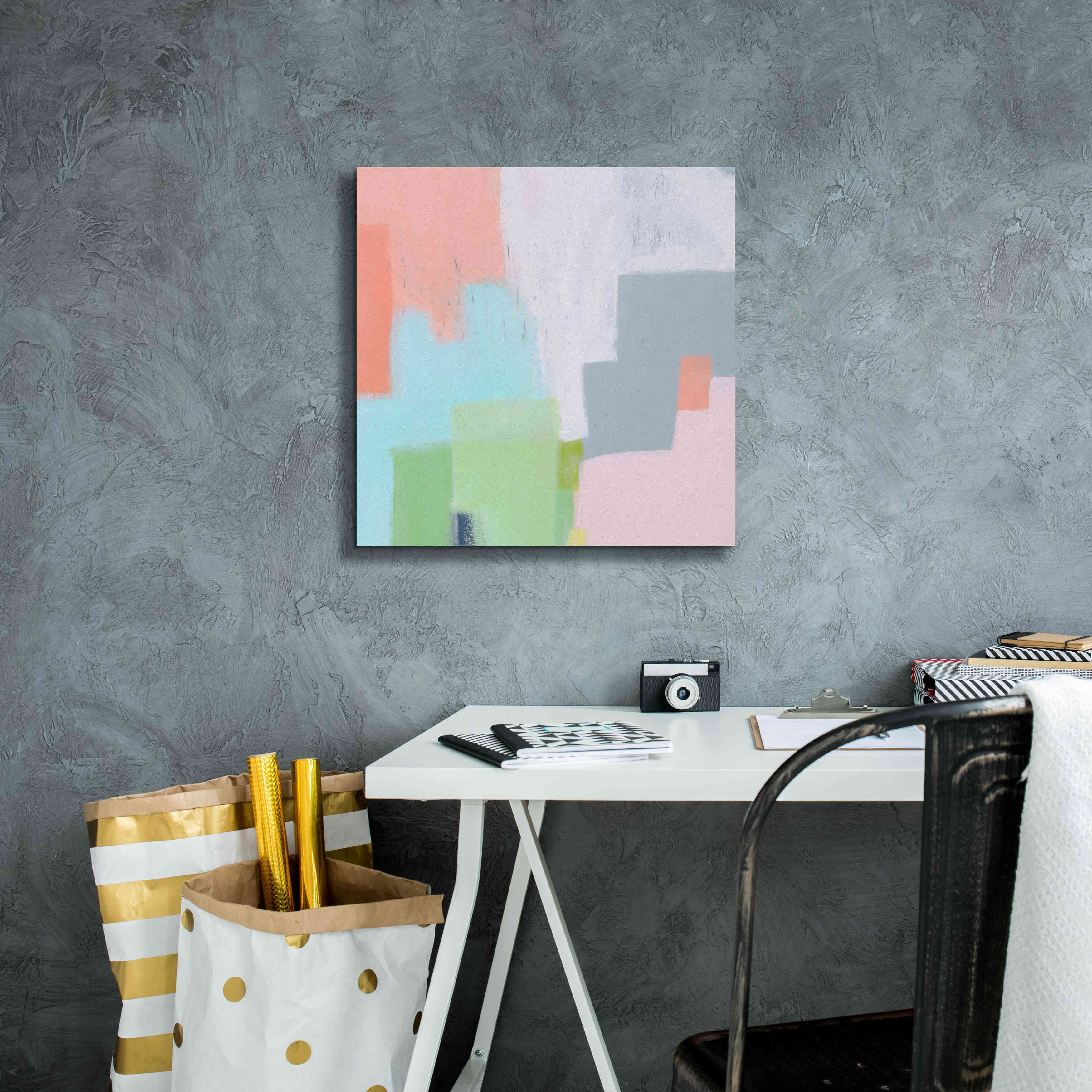 'Persica' by Melissa Donoho, Giclee Canvas Wall Art,18x18