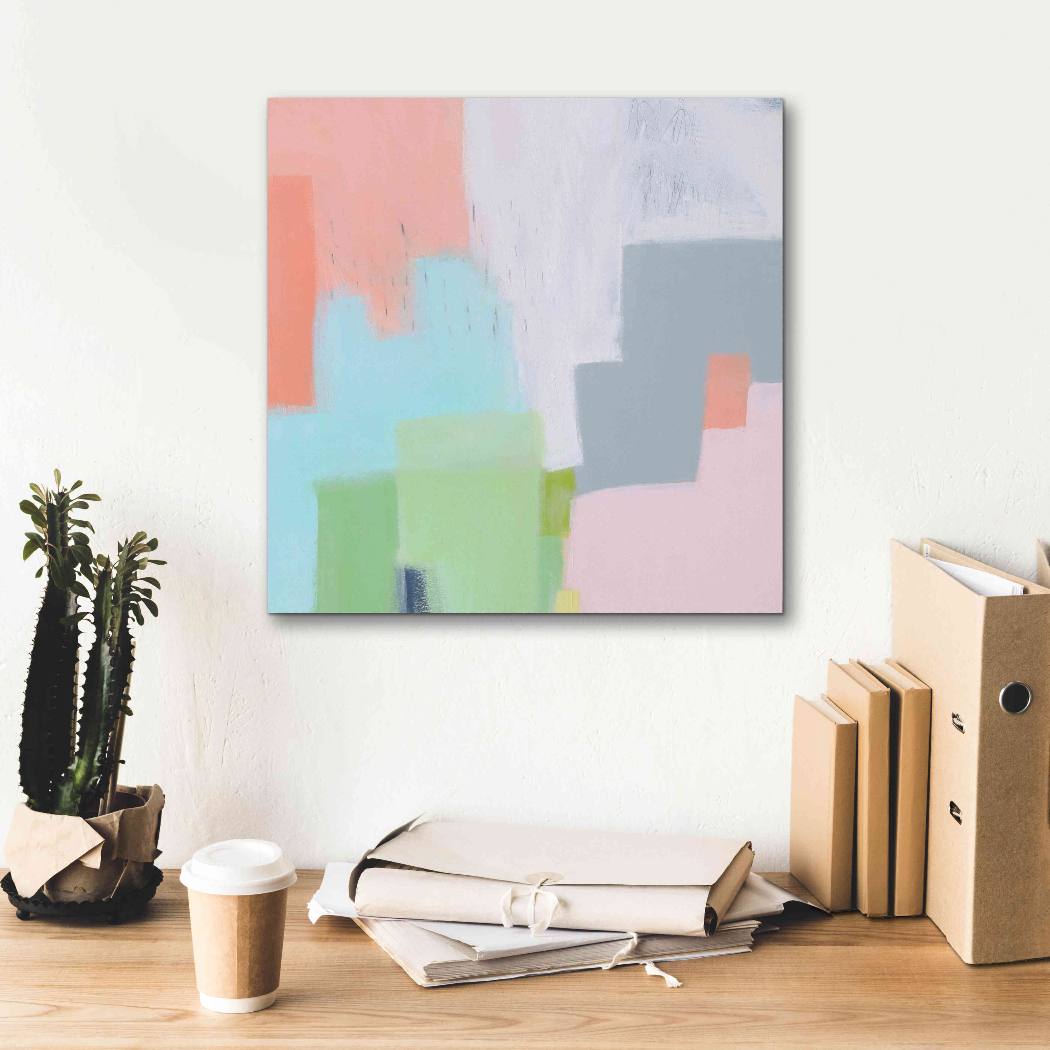 'Persica' by Melissa Donoho, Giclee Canvas Wall Art,18x18