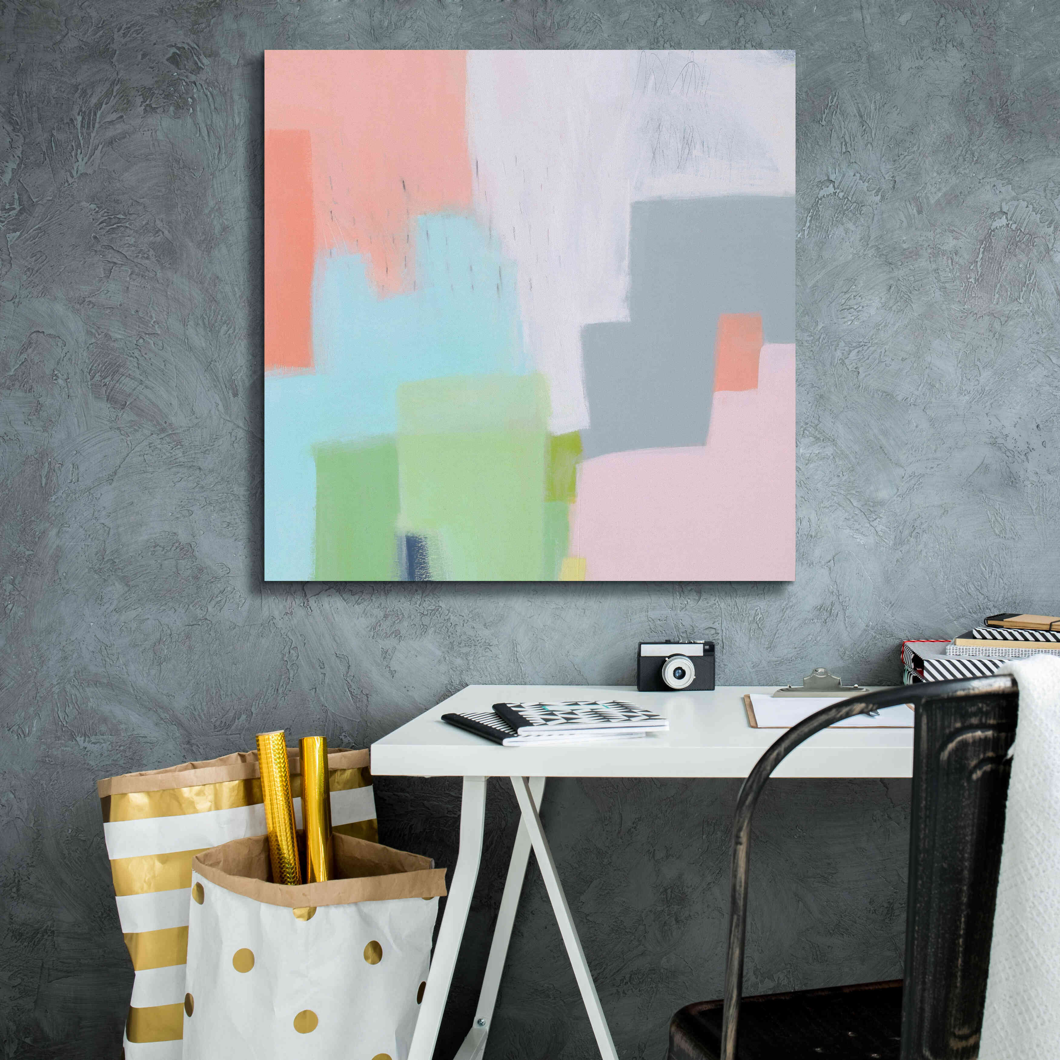 'Persica' by Melissa Donoho, Giclee Canvas Wall Art,26x26