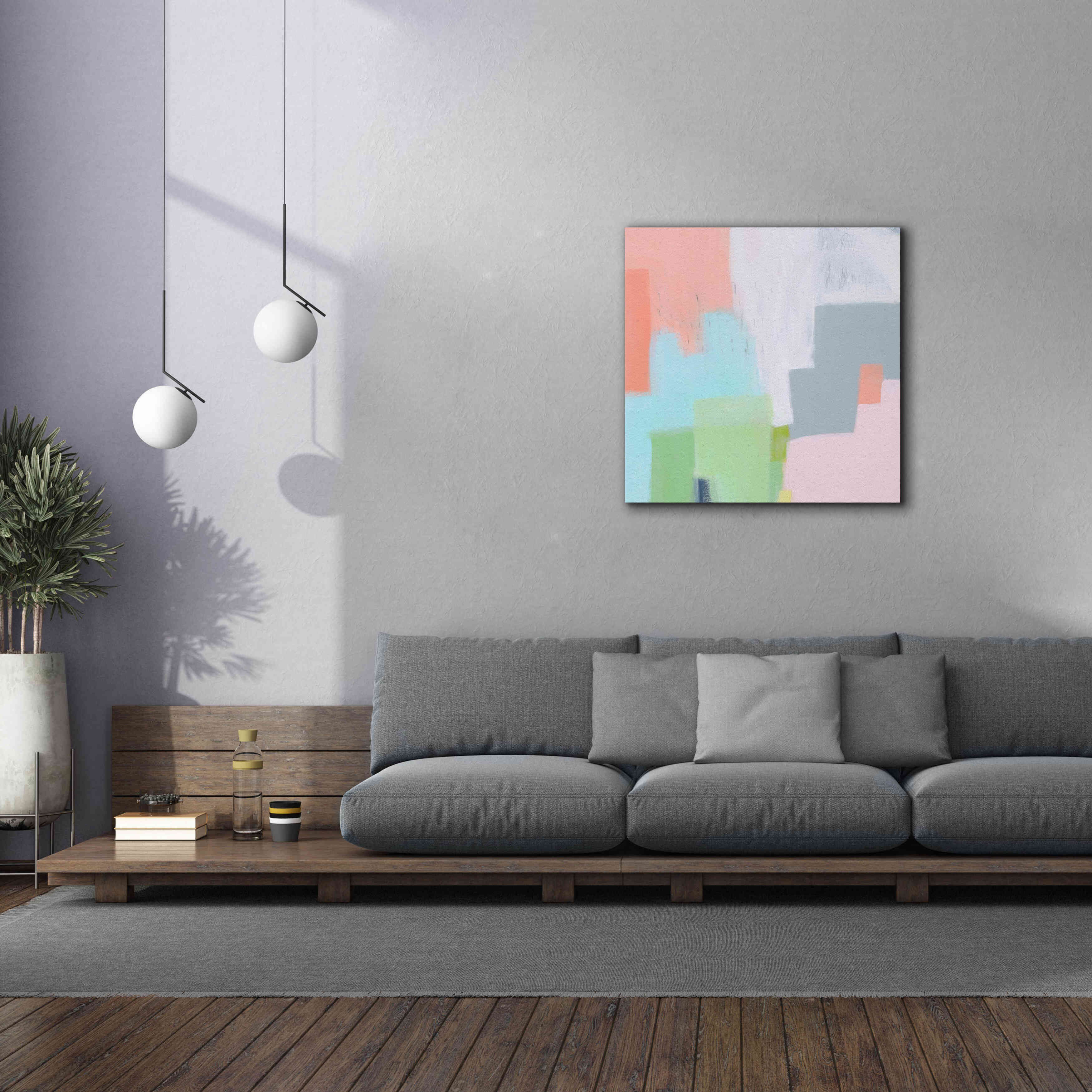 'Persica' by Melissa Donoho, Giclee Canvas Wall Art,37x37