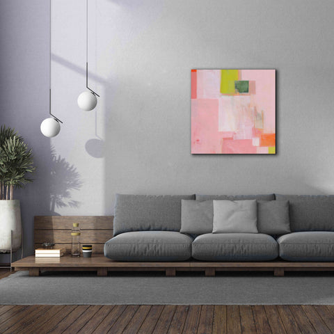 Image of 'Pink Squares' by Melissa Donoho, Giclee Canvas Wall Art,37x37