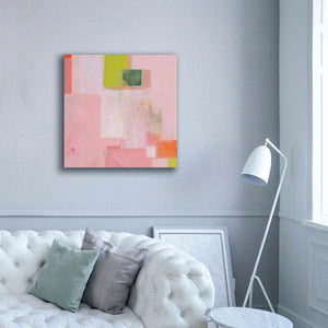 'Pink Squares' by Melissa Donoho, Giclee Canvas Wall Art,37x37