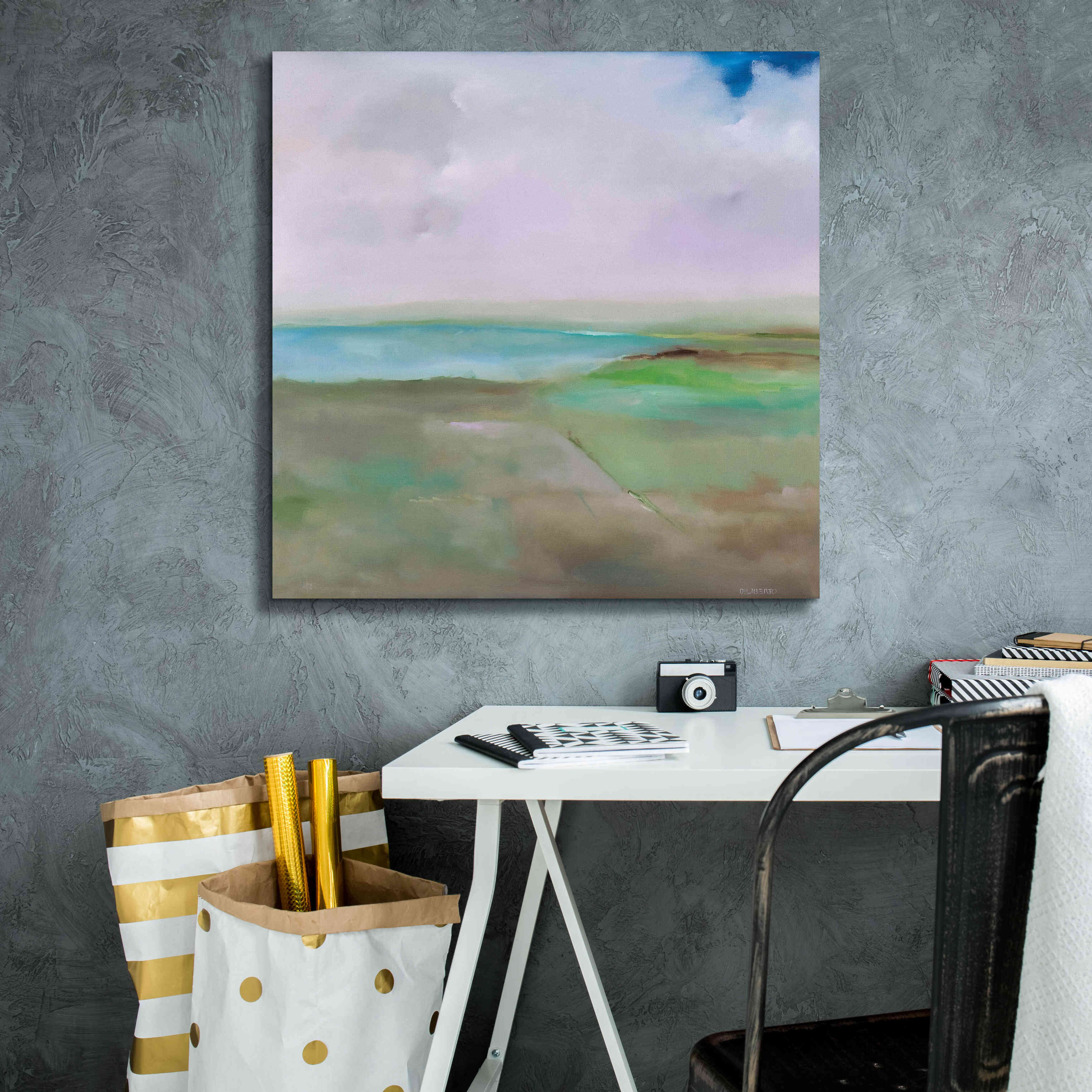 'Crossroads' by Michael A. Diliberto, Giclee Canvas Wall Art,26x26