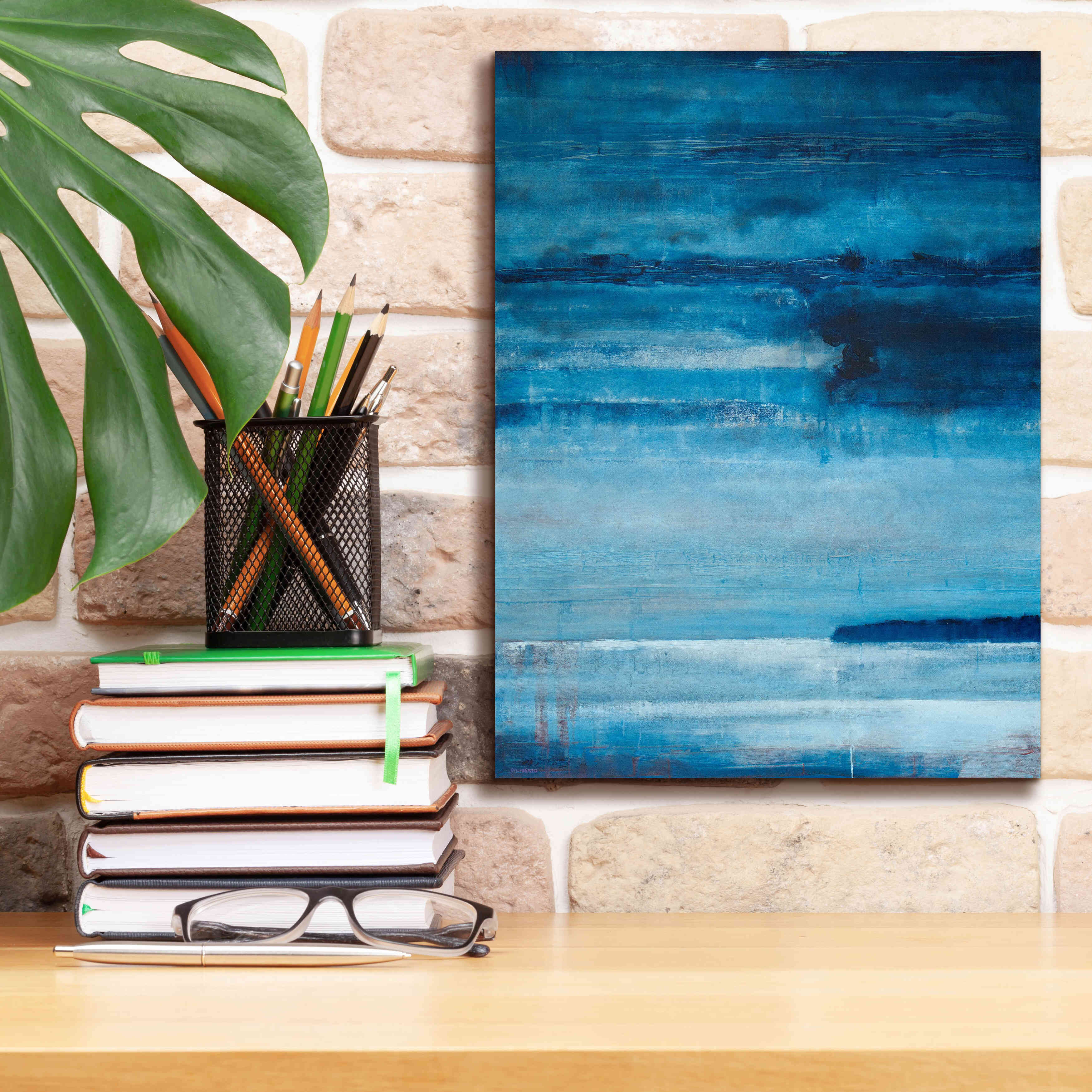 'Ocean Blue' by Michael A. Diliberto, Giclee Canvas Wall Art,12x16