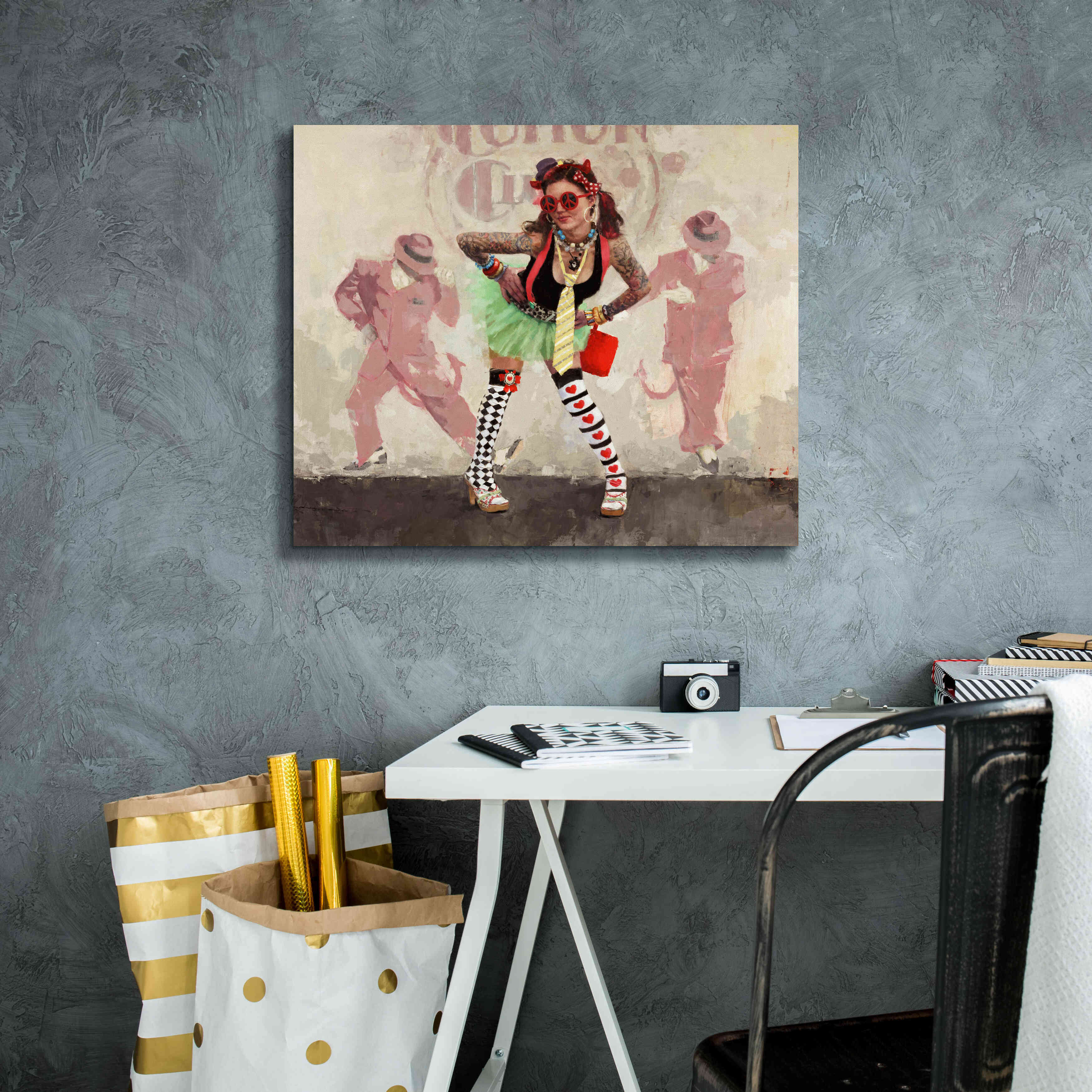 'Devil or Angel' by Michael Fitzpatrick, Giclee Canvas Wall Art,24x20