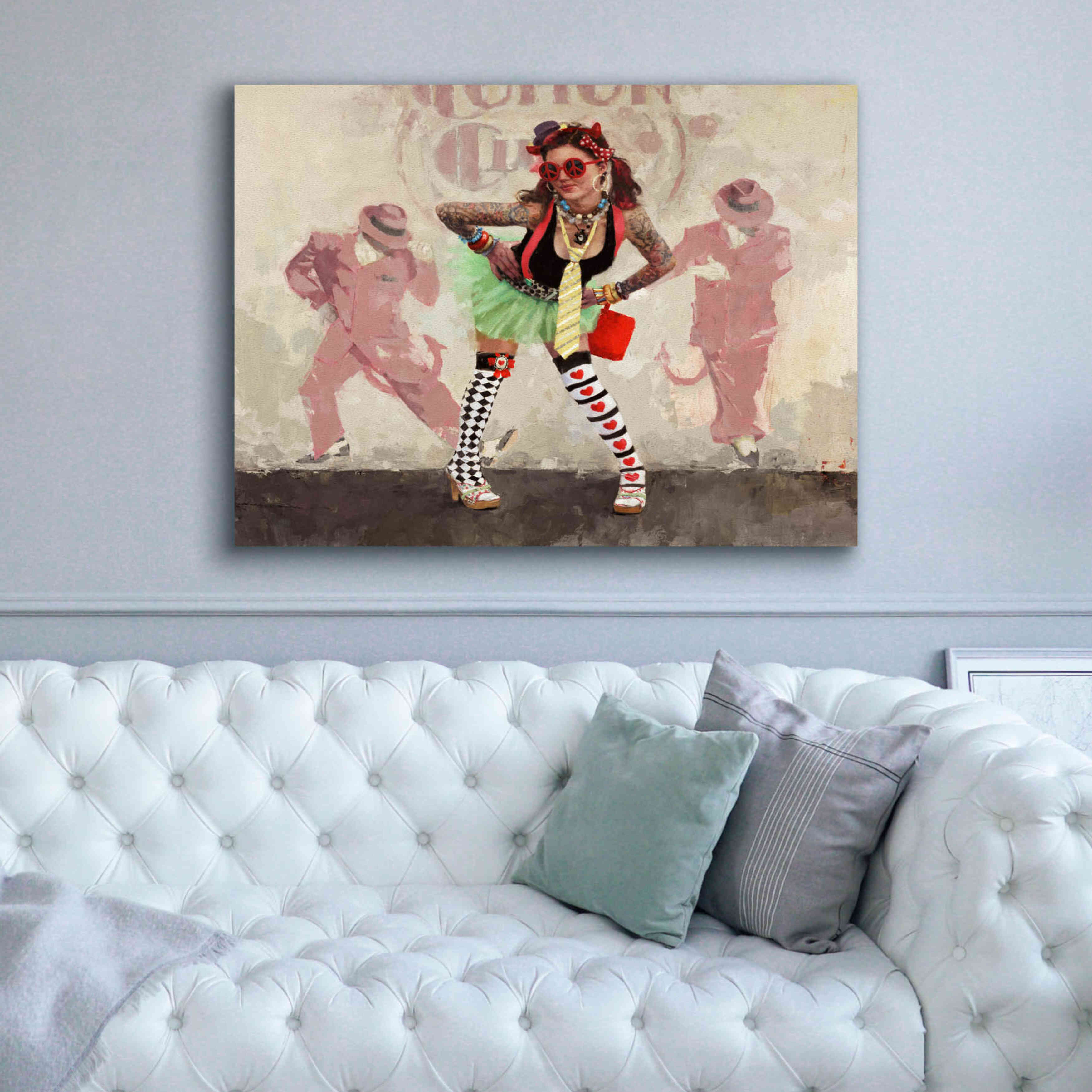 'Devil or Angel' by Michael Fitzpatrick, Giclee Canvas Wall Art,54x40