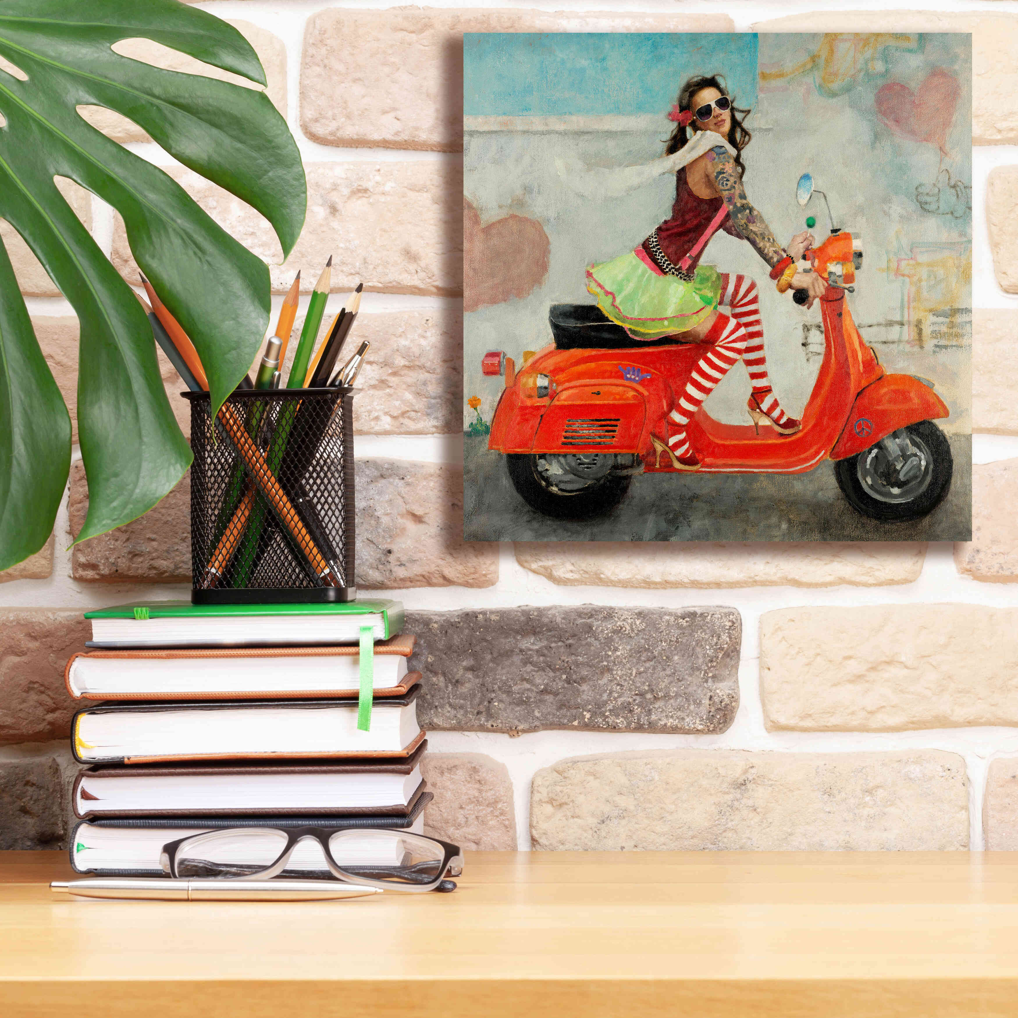'This Is How I Roll' by Michael Fitzpatrick, Giclee Canvas Wall Art,12x12