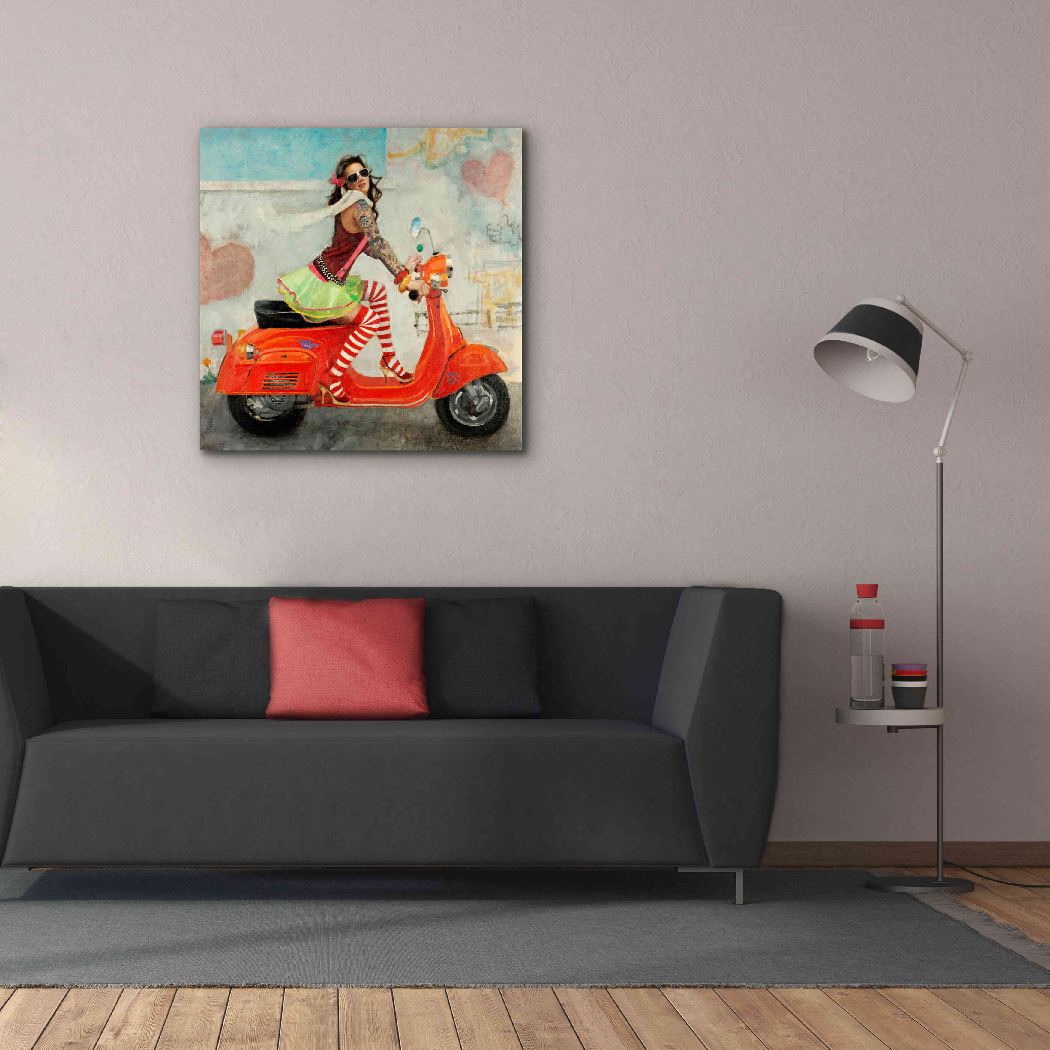 'This Is How I Roll' by Michael Fitzpatrick, Giclee Canvas Wall Art,37x37