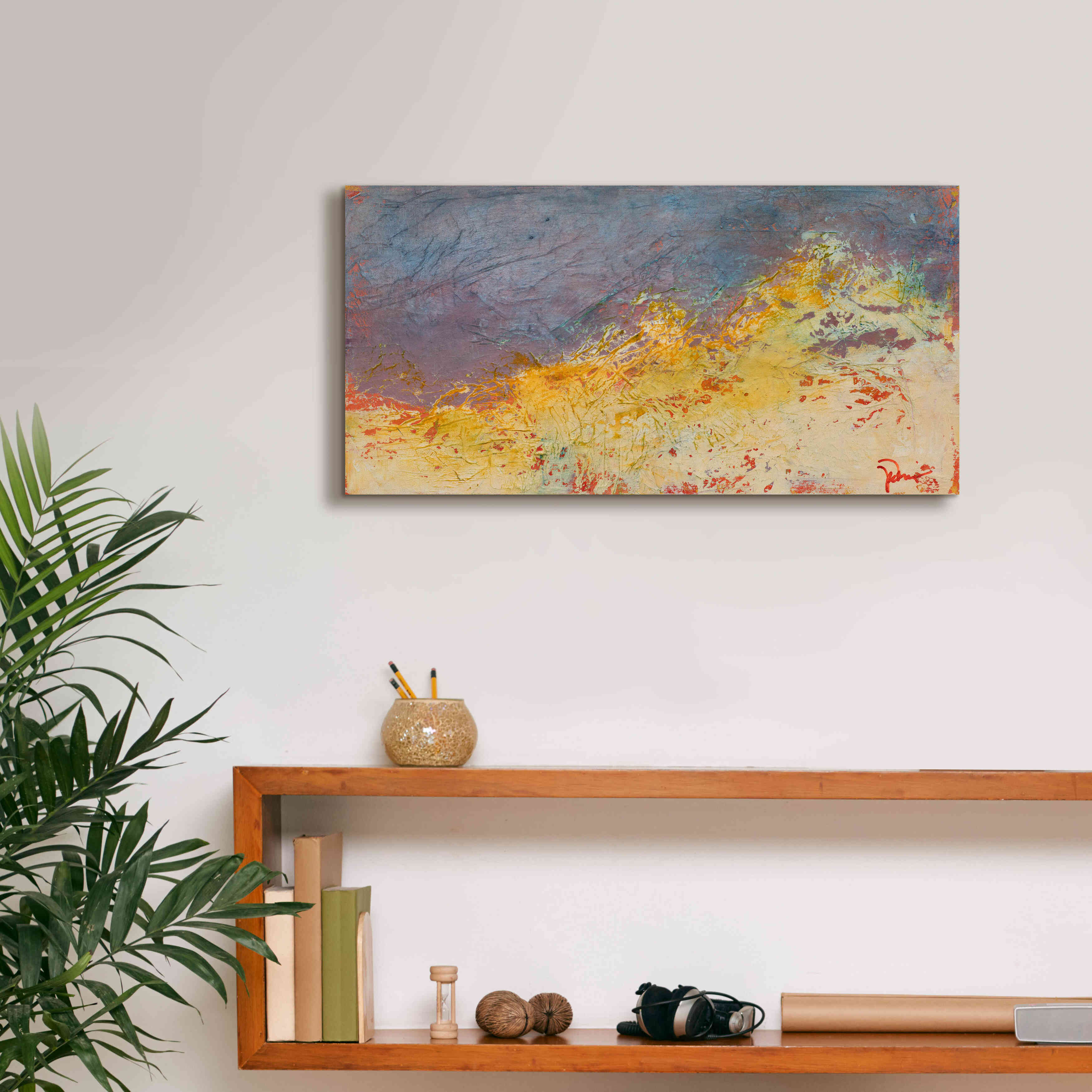 'Aerial' by Patrick Dennis, Giclee Canvas Wall Art,24x12