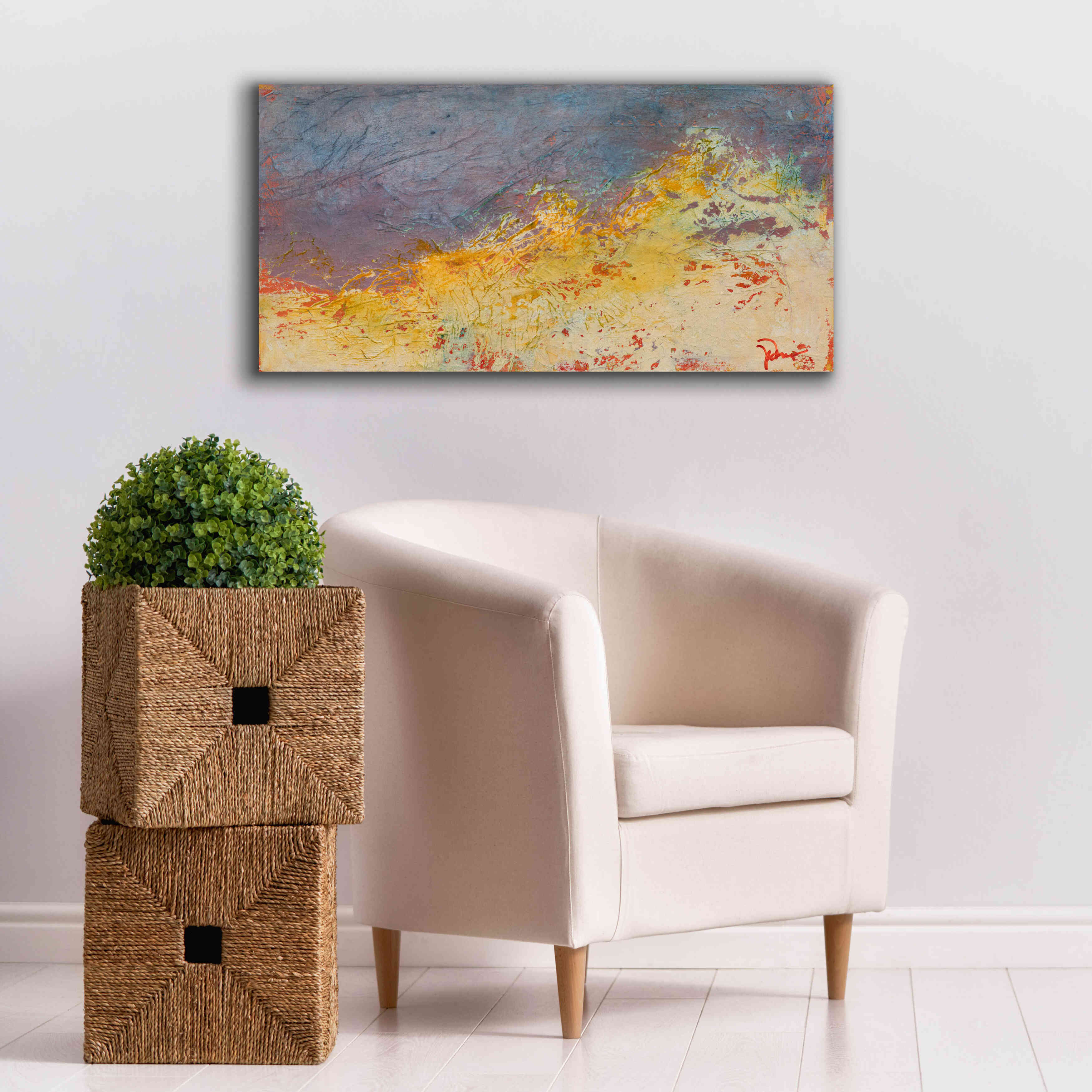 'Aerial' by Patrick Dennis, Giclee Canvas Wall Art,40x20