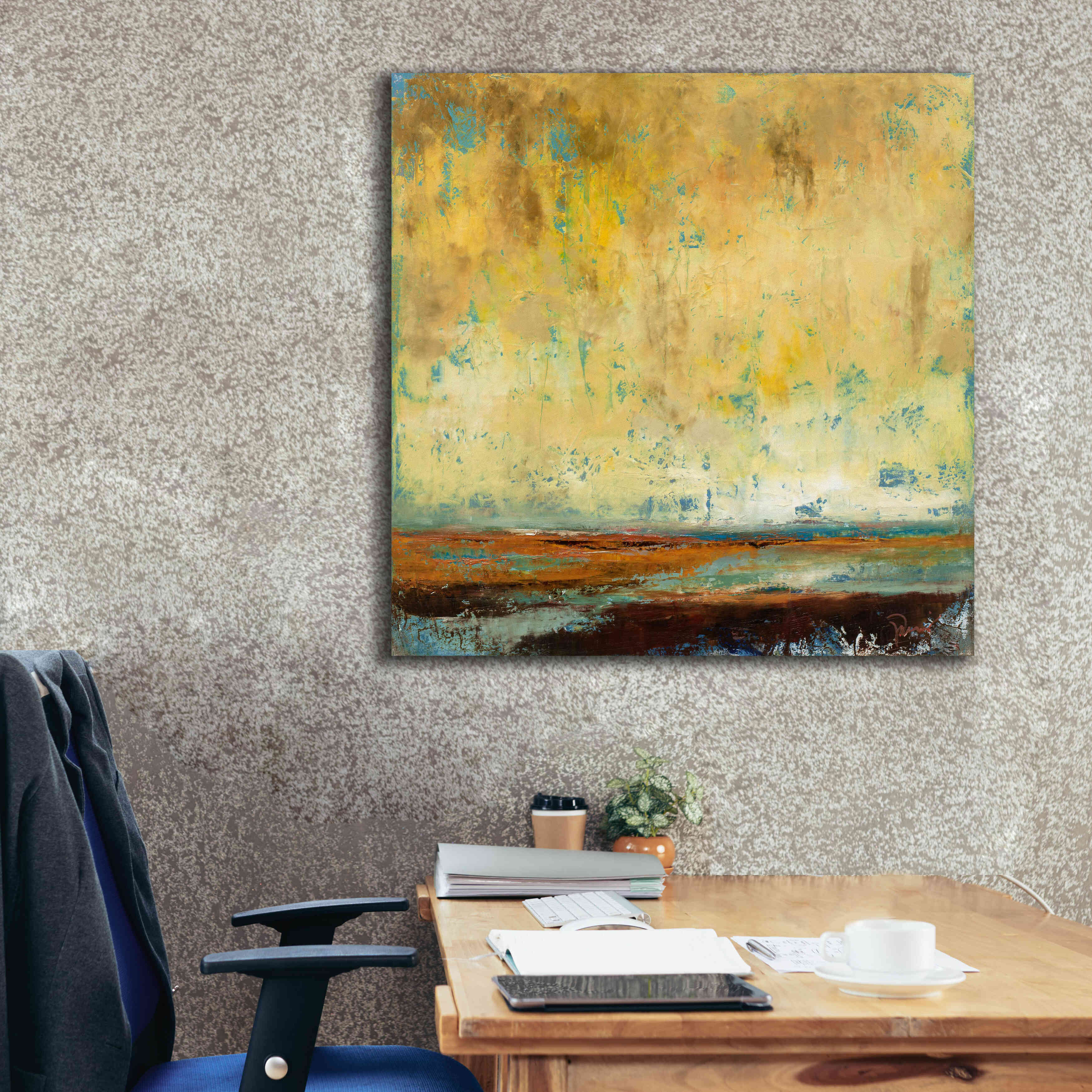 'Air Quality' by Patrick Dennis, Giclee Canvas Wall Art,37x37