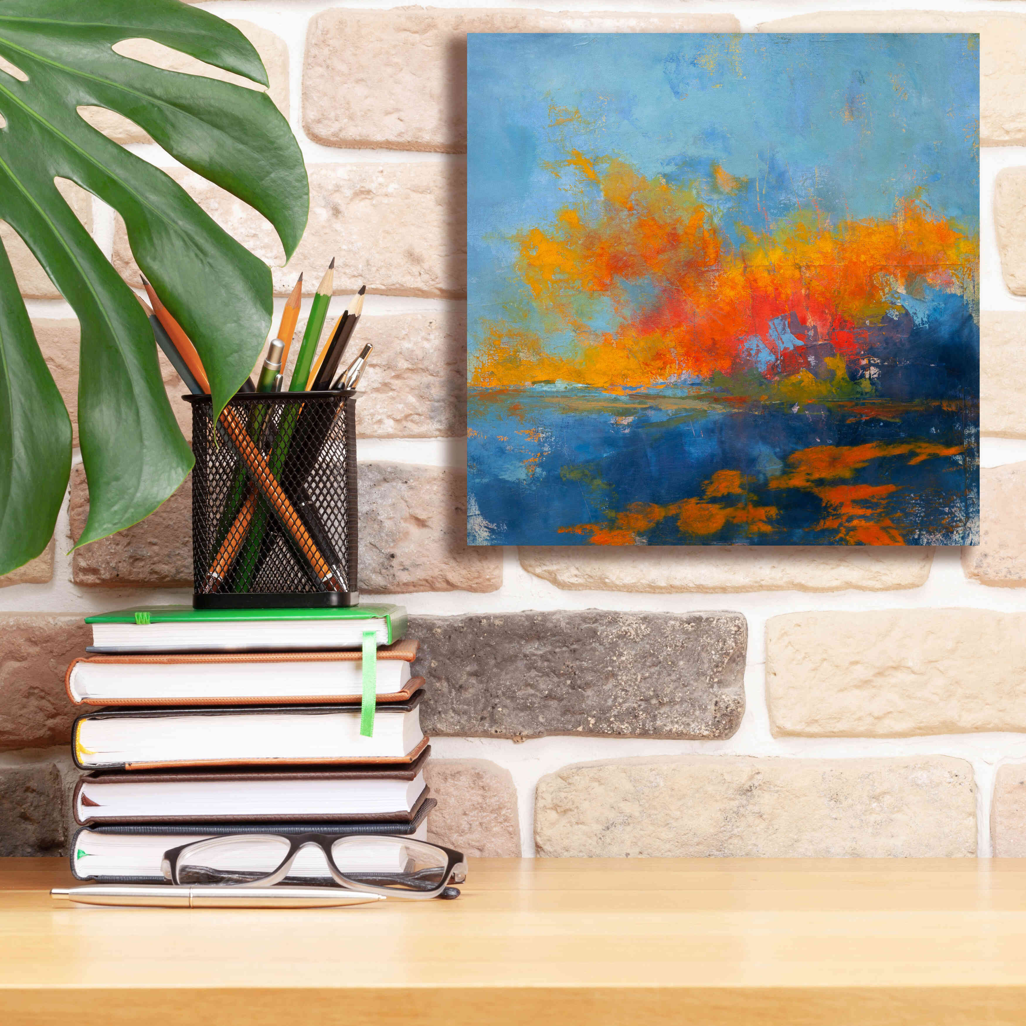 'Blue on Blue' by Patrick Dennis, Giclee Canvas Wall Art,12x12