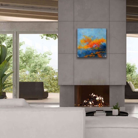 Image of 'Blue on Blue' by Patrick Dennis, Giclee Canvas Wall Art,26x26