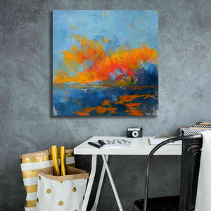 'Blue on Blue' by Patrick Dennis, Giclee Canvas Wall Art,26x26