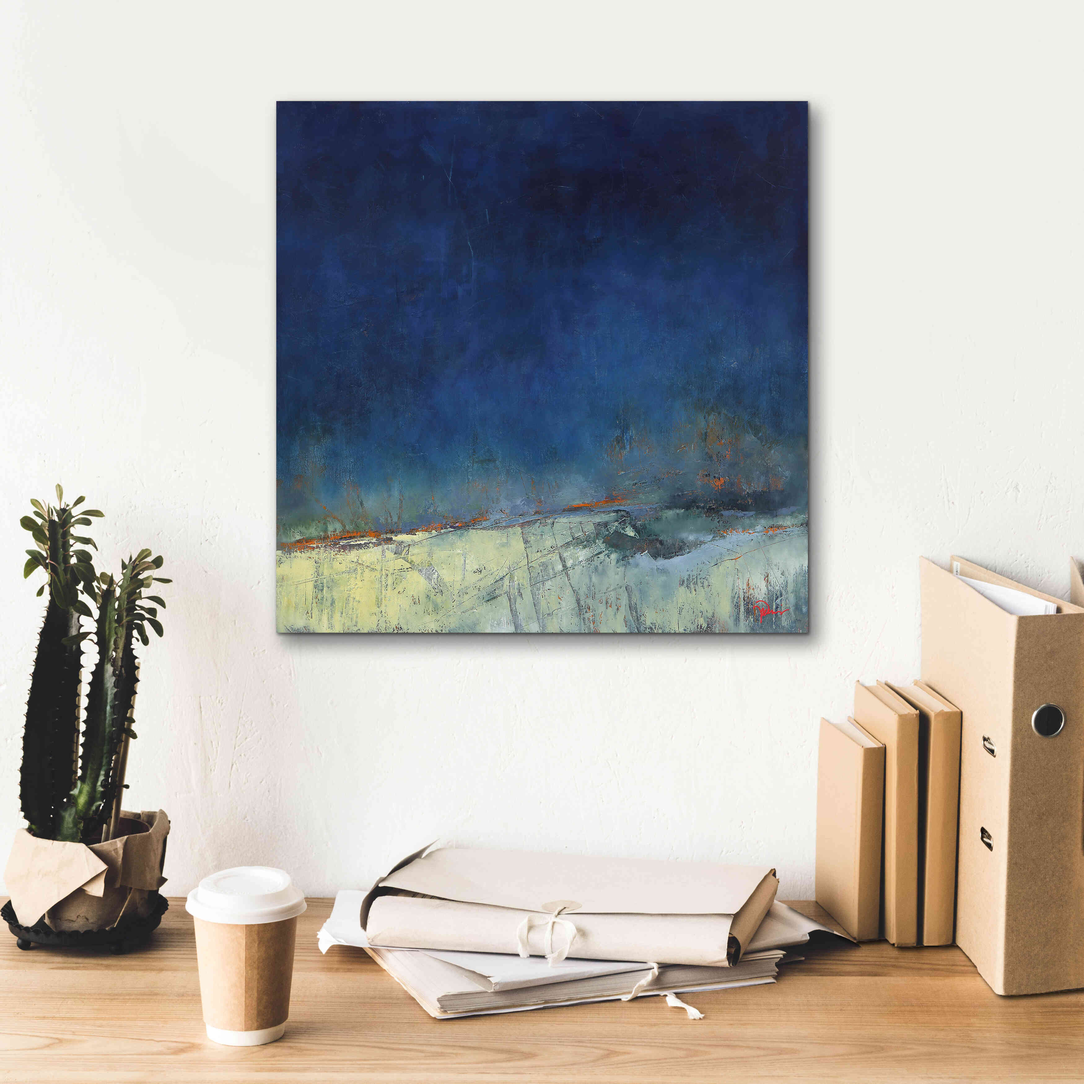 'Dugout' by Patrick Dennis, Giclee Canvas Wall Art,18x18
