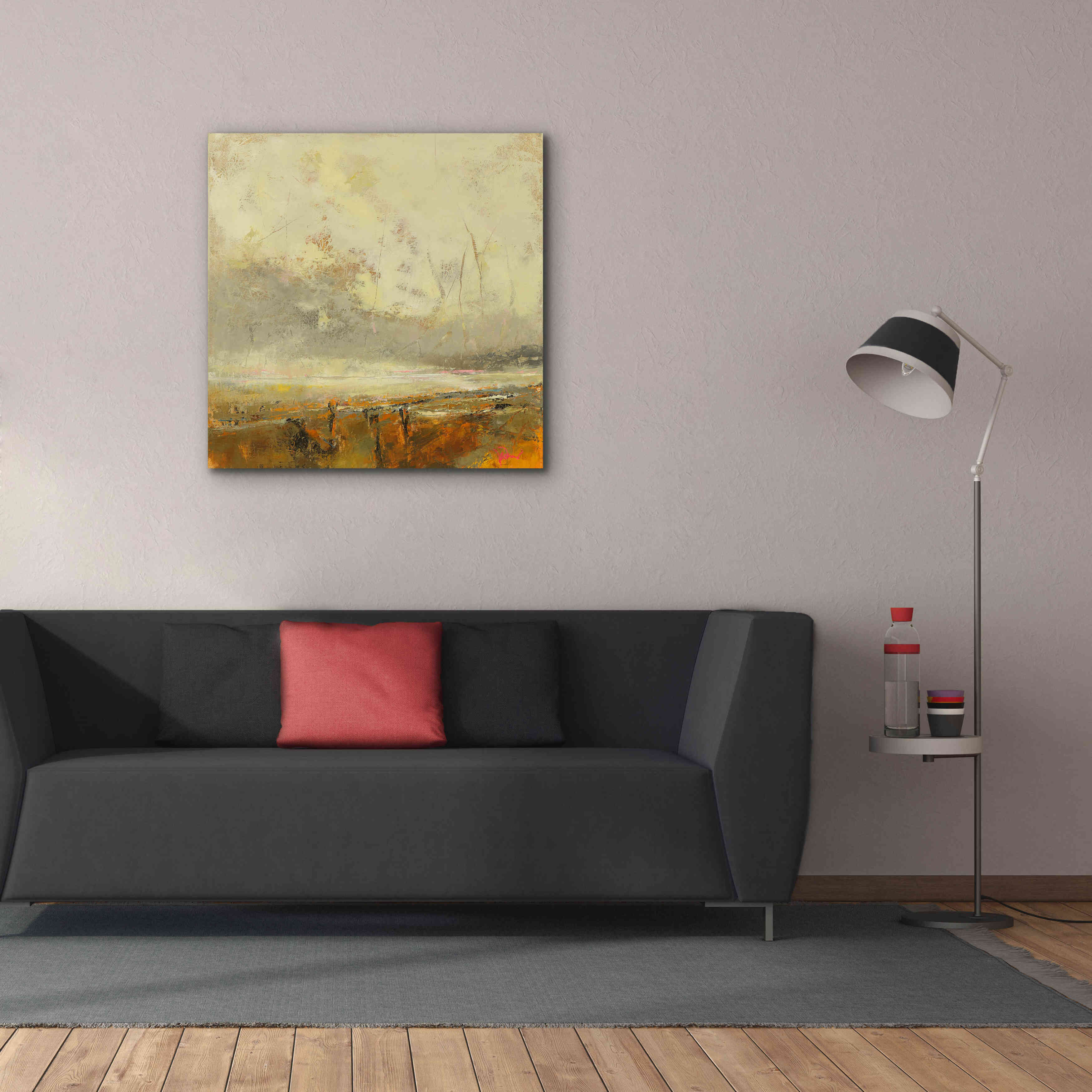 'Farm Path' by Patrick Dennis, Giclee Canvas Wall Art,37x37