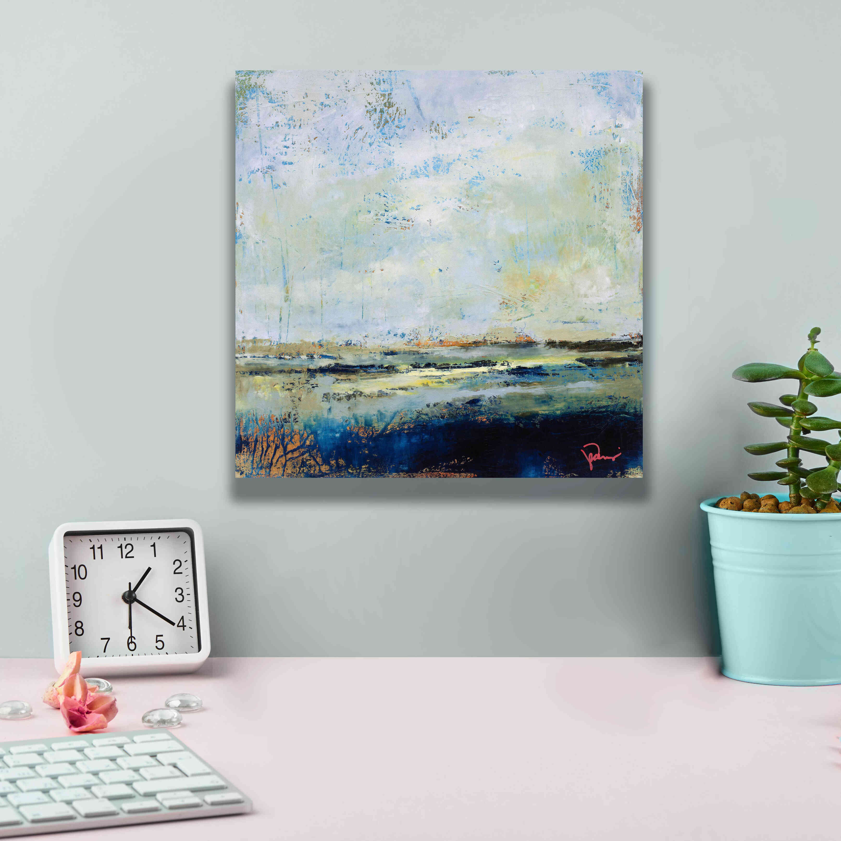 'Low Tide' by Patrick Dennis, Giclee Canvas Wall Art,12 x 12