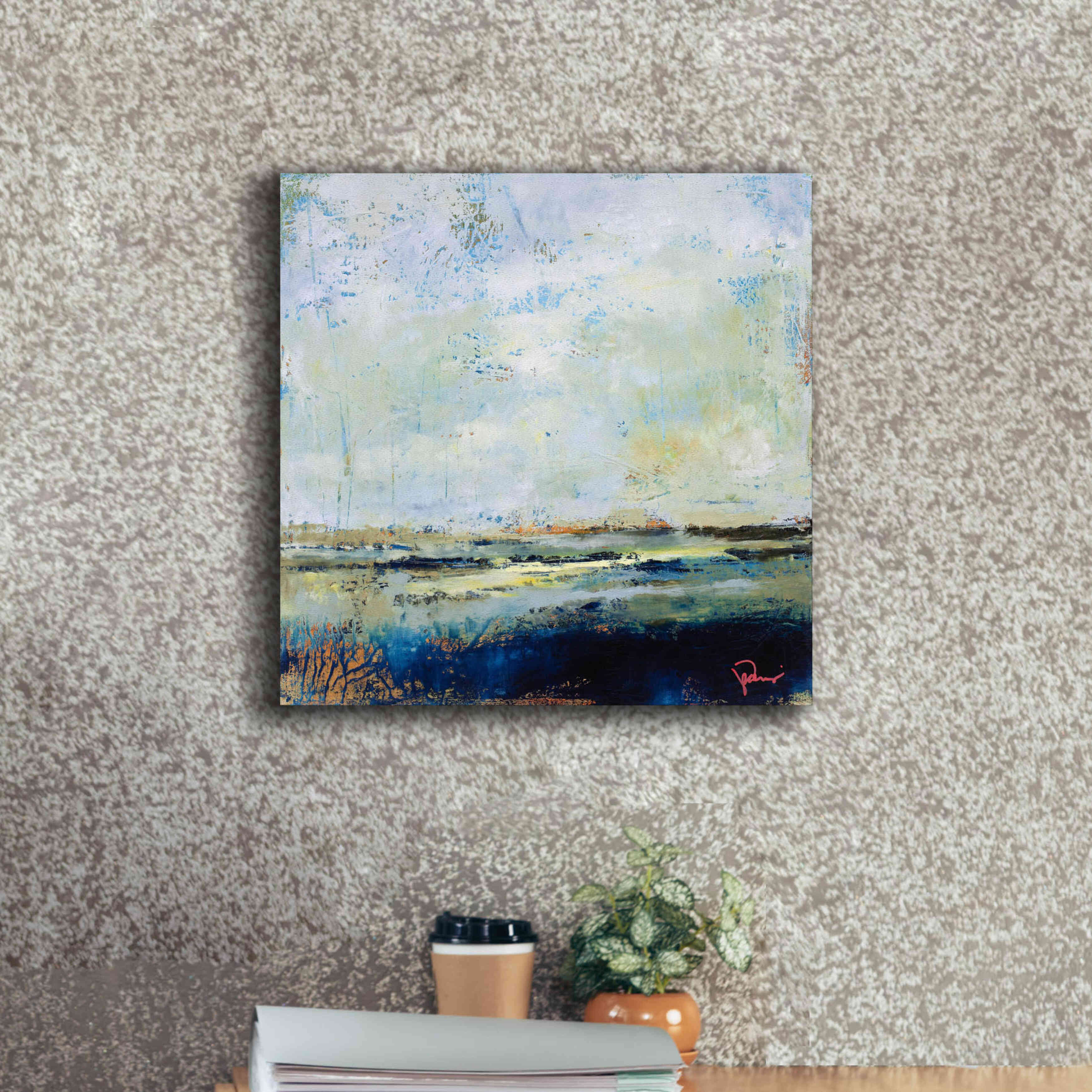 'Low Tide' by Patrick Dennis, Giclee Canvas Wall Art,18 x 18
