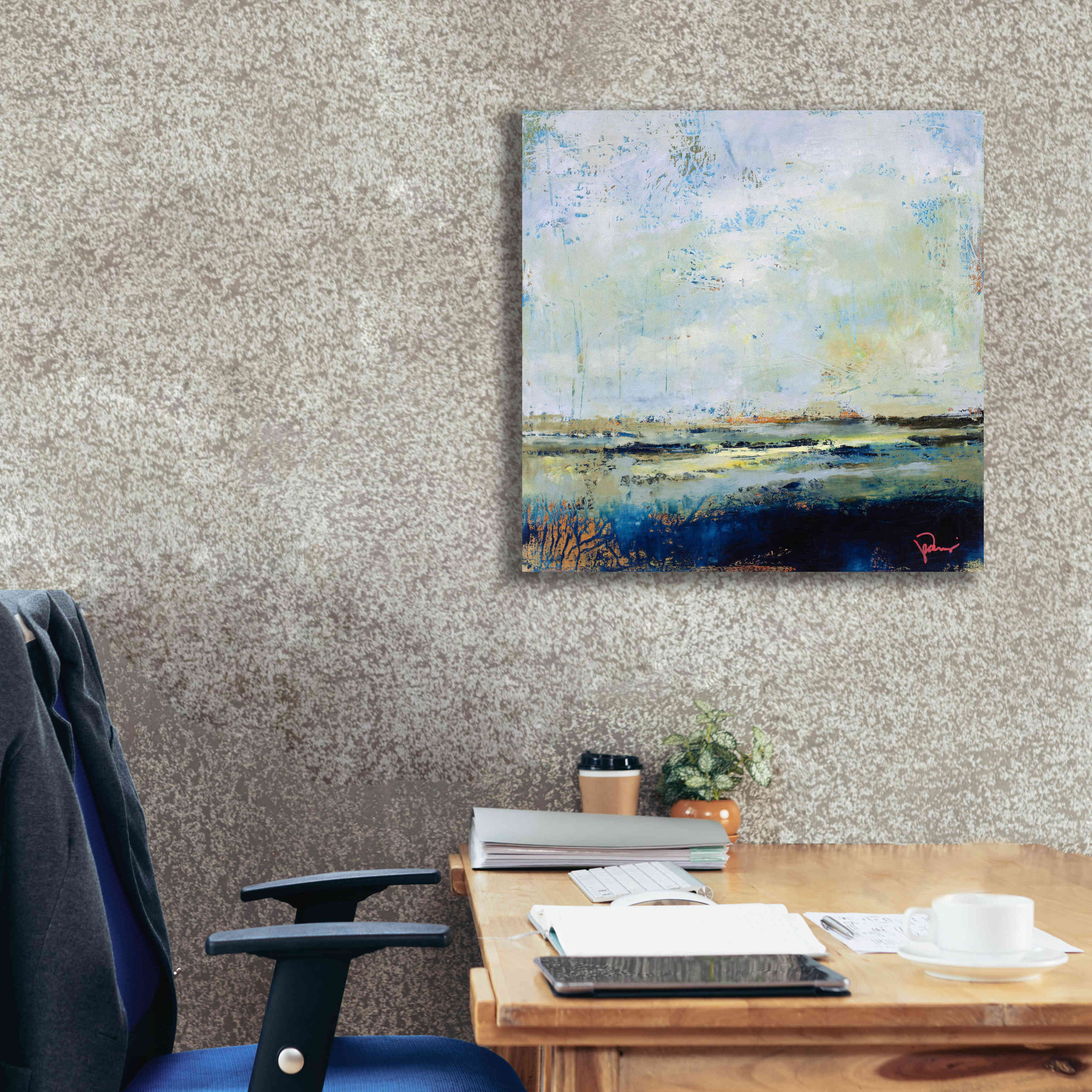 'Low Tide' by Patrick Dennis, Giclee Canvas Wall Art,26 x 26