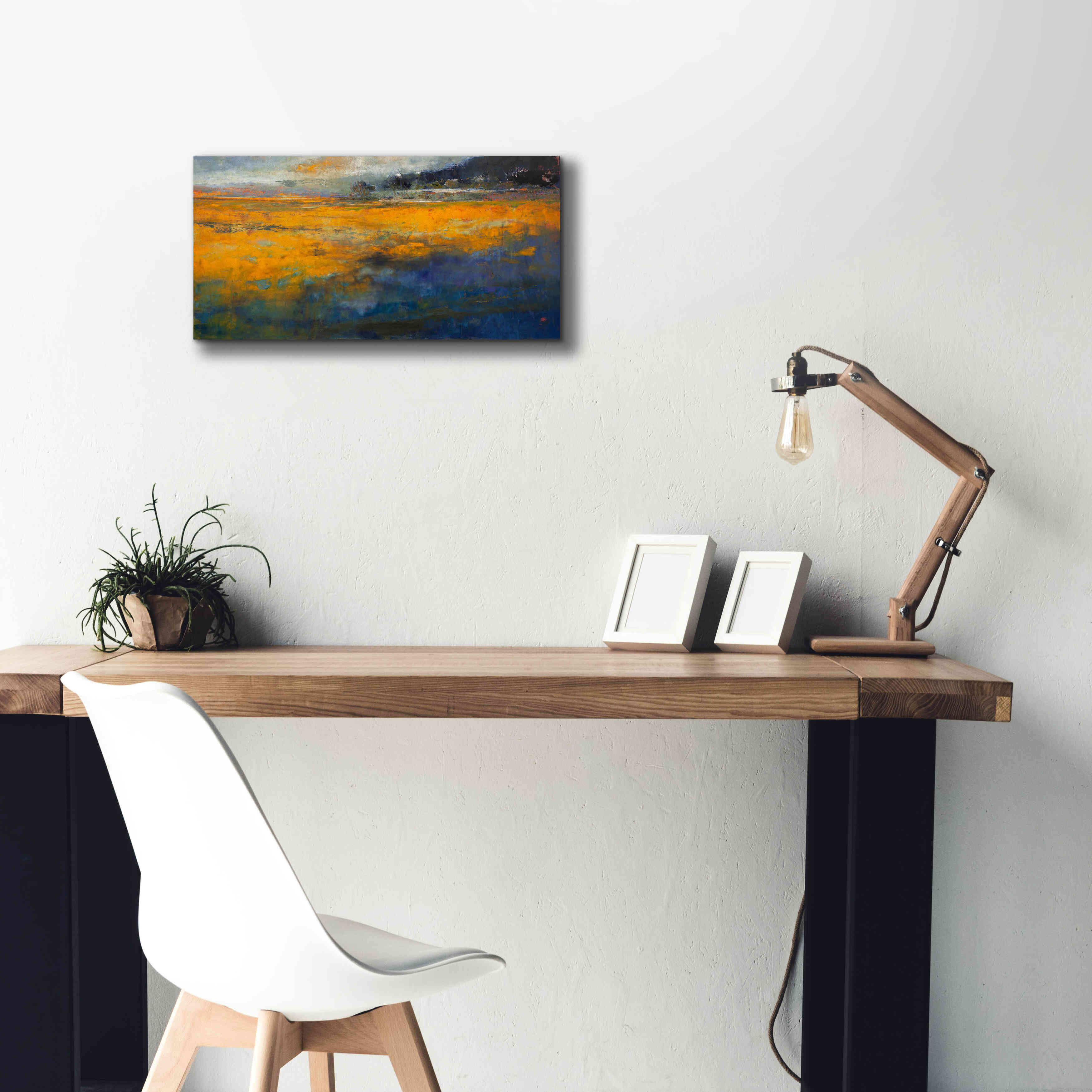 'Marshes' by Patrick Dennis, Giclee Canvas Wall Art,24 x 12