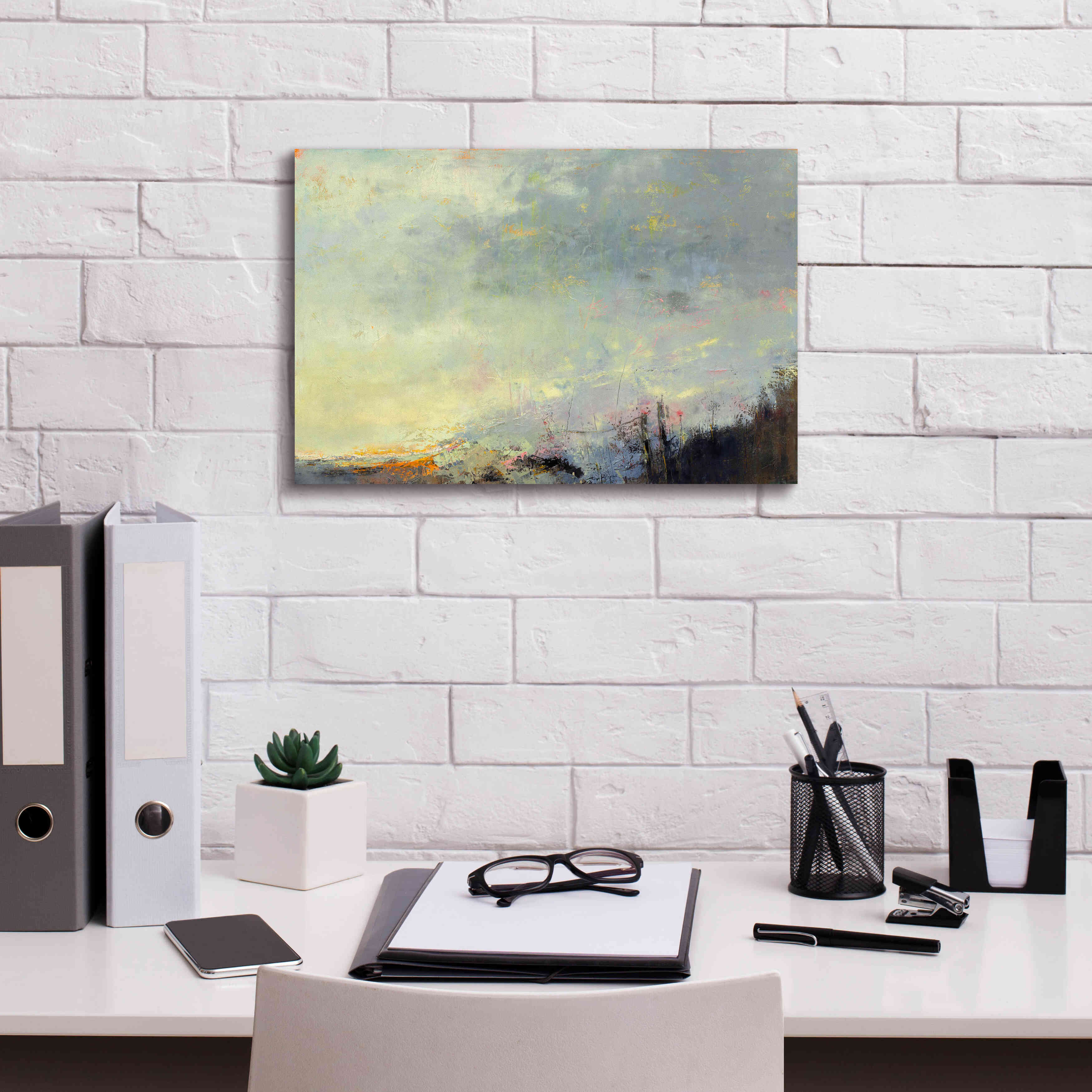 'No Reception' by Patrick Dennis, Giclee Canvas Wall Art,18 x 12