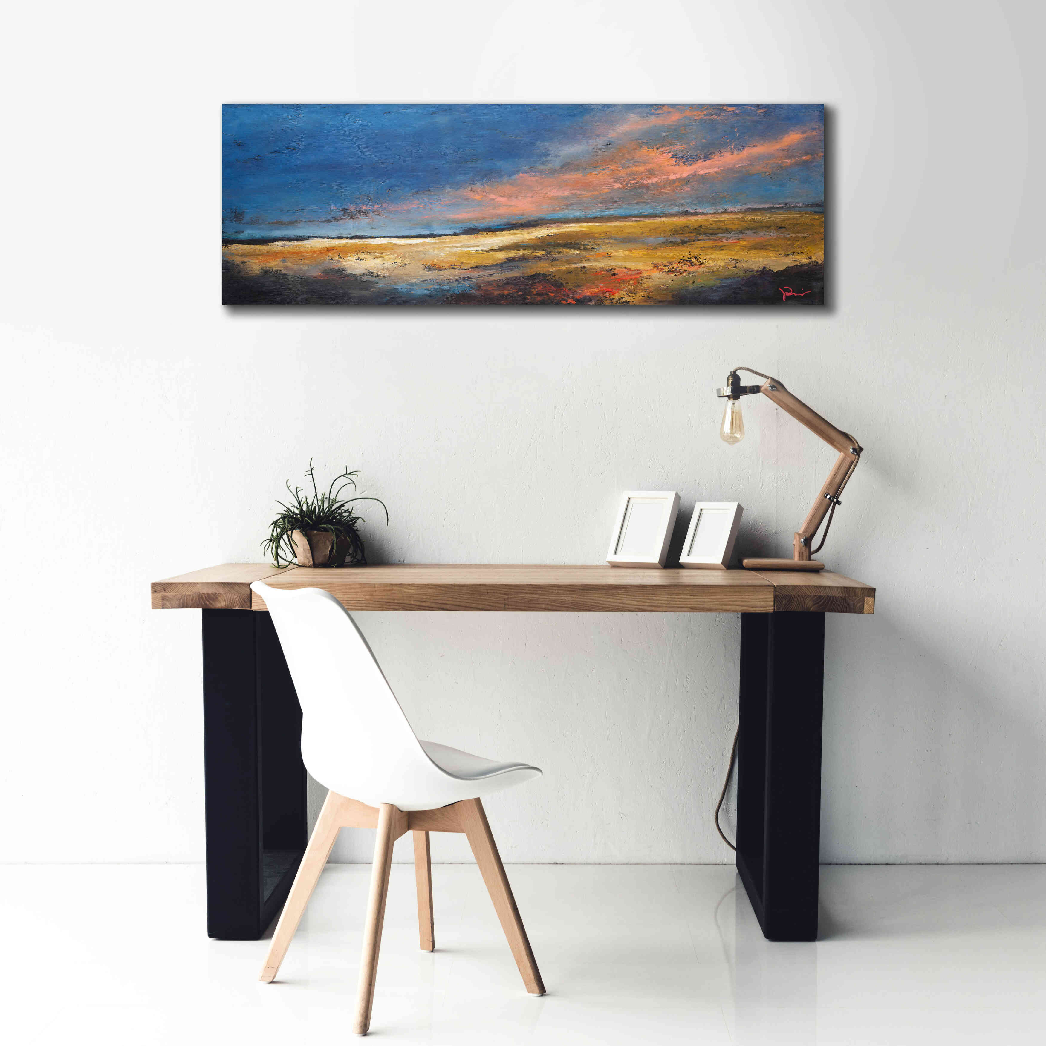 'Ranch Romance' by Patrick Dennis, Giclee Canvas Wall Art,60 x 20