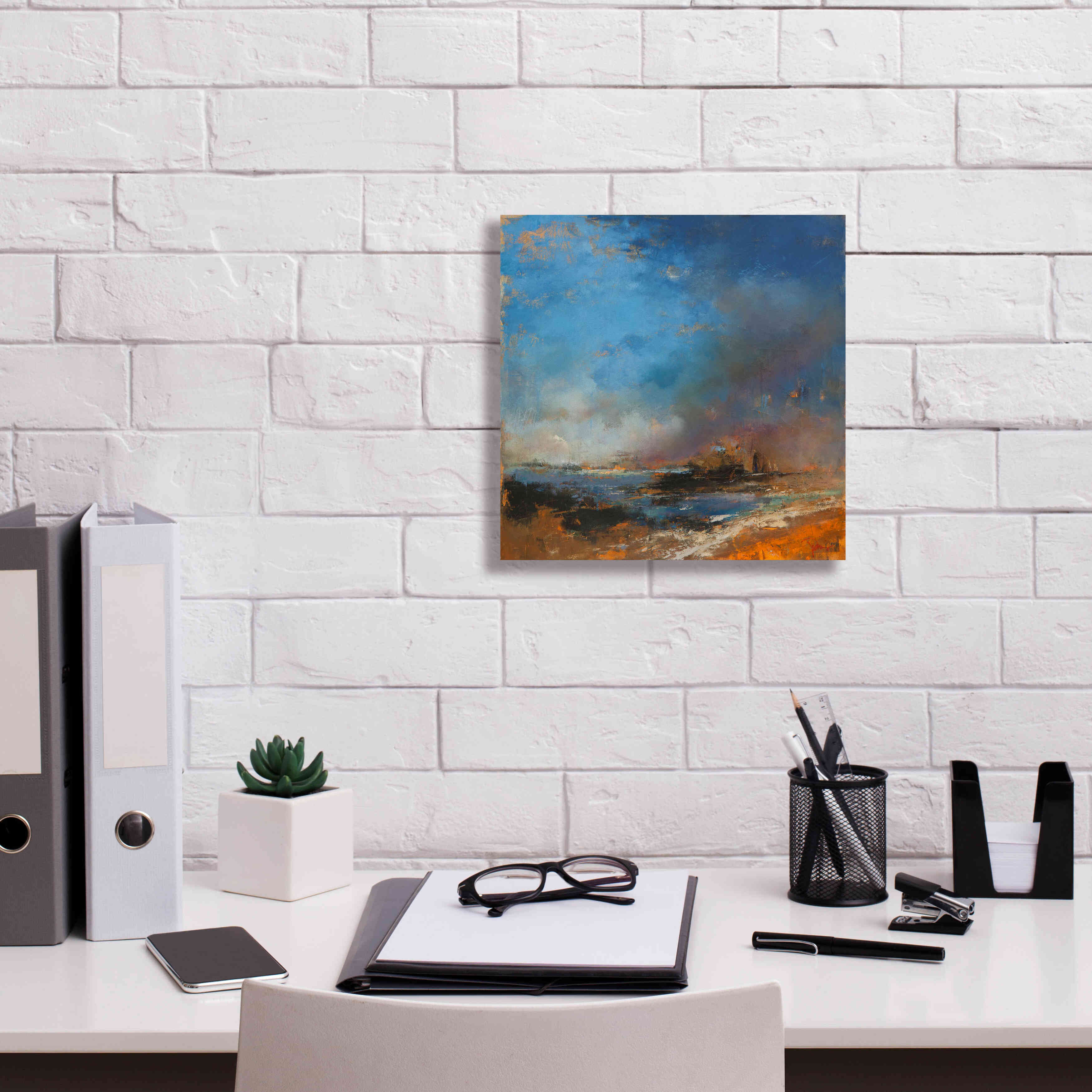 'Reclaimed Land' by Patrick Dennis, Giclee Canvas Wall Art,12 x 12