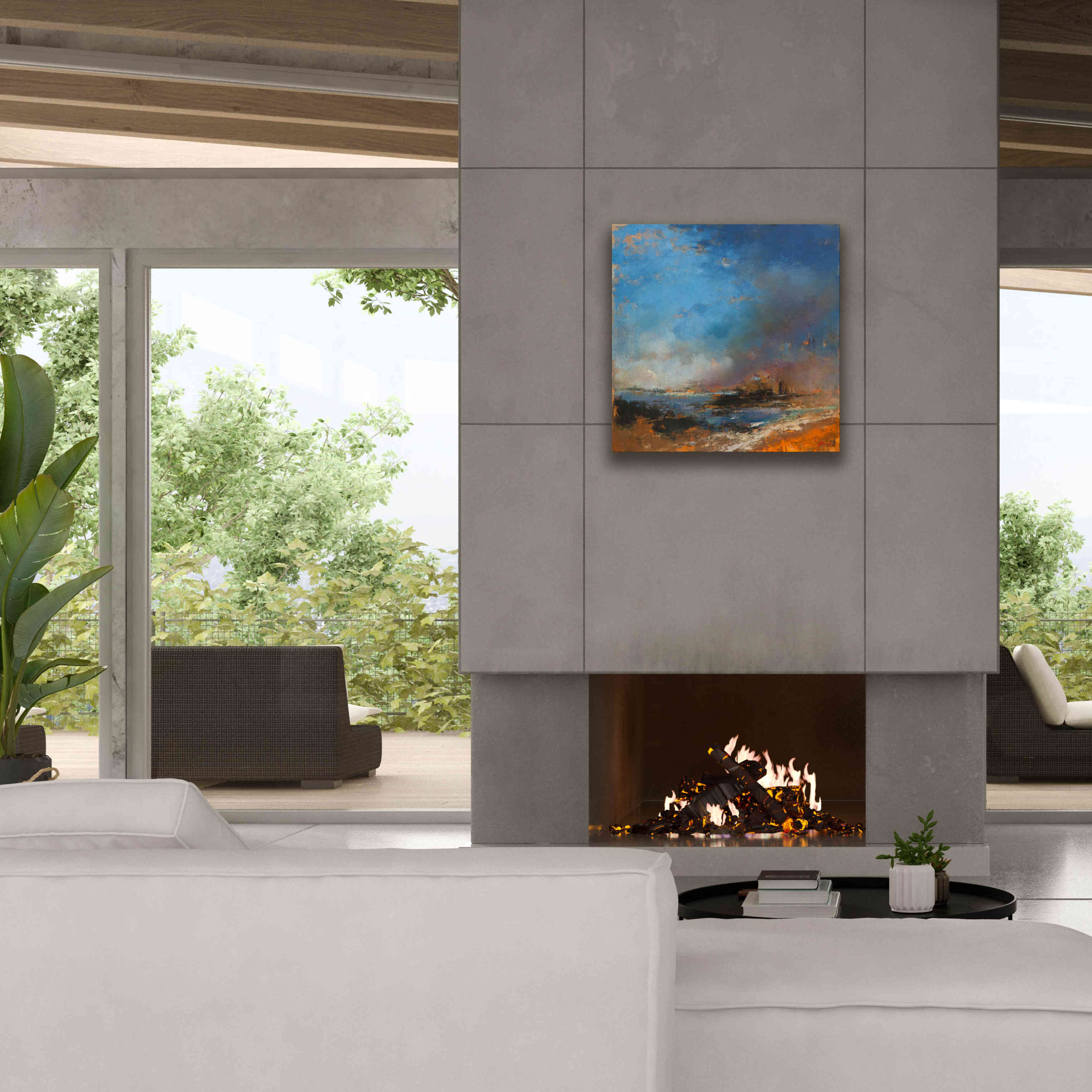 'Reclaimed Land' by Patrick Dennis, Giclee Canvas Wall Art,26 x 26