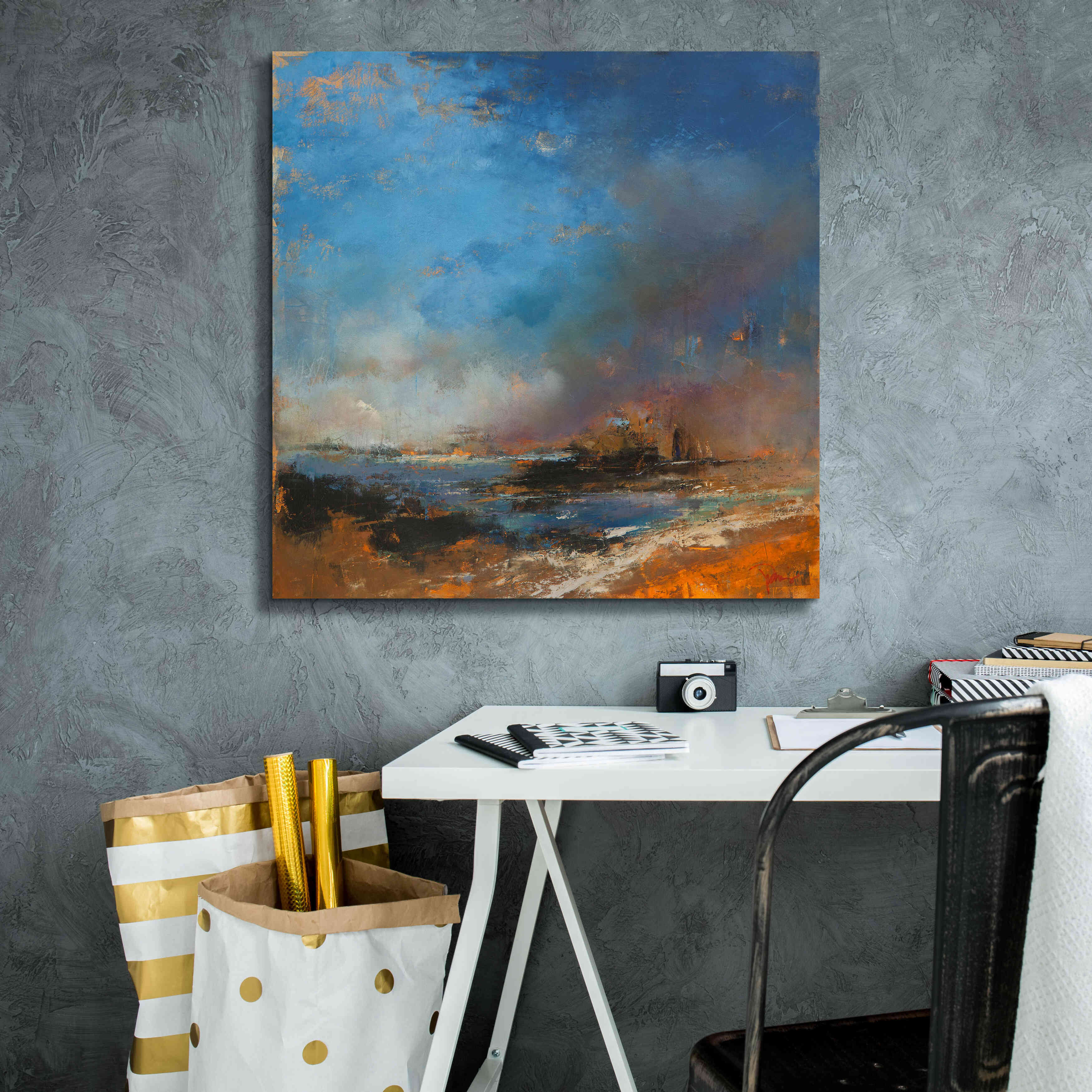 'Reclaimed Land' by Patrick Dennis, Giclee Canvas Wall Art,26 x 26