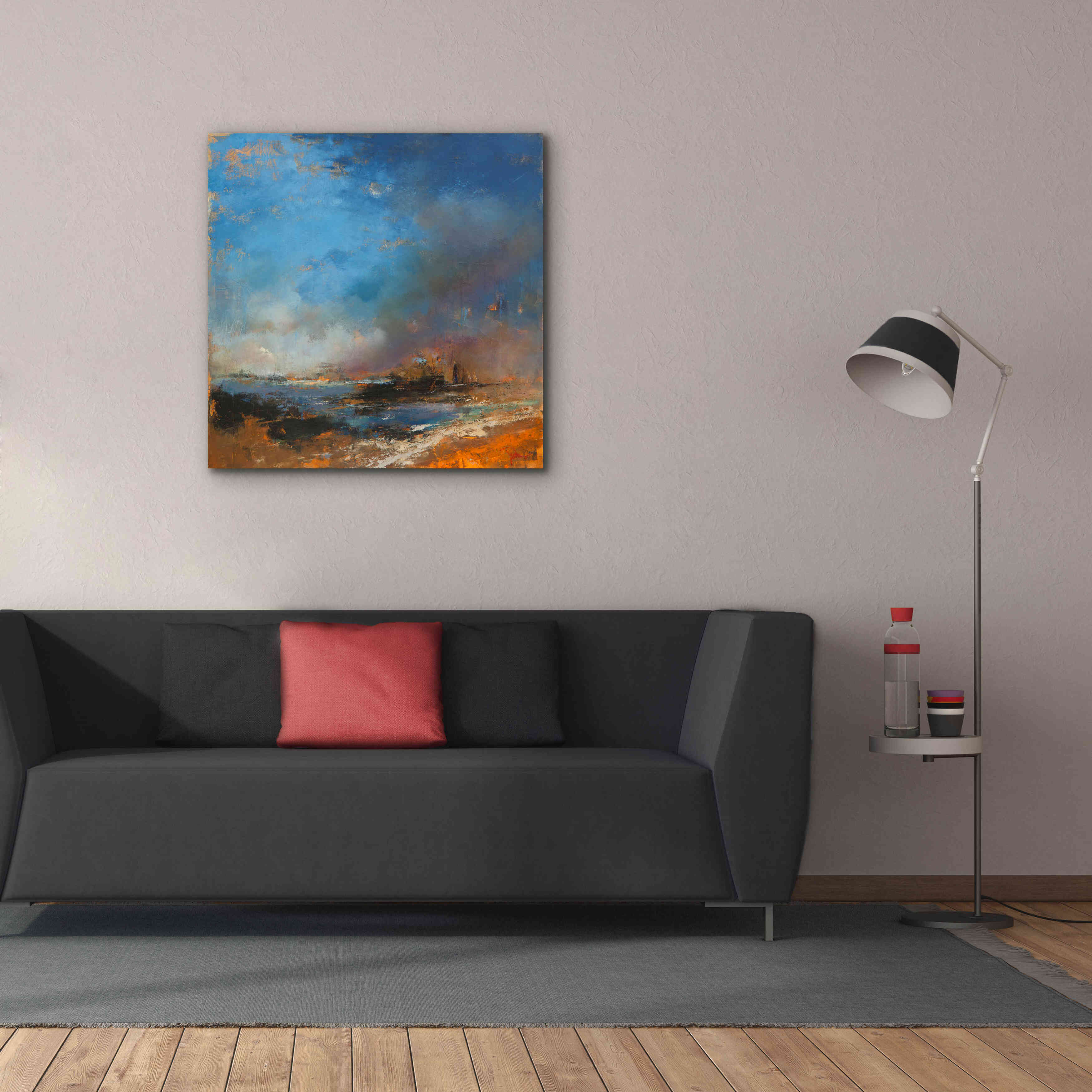 'Reclaimed Land' by Patrick Dennis, Giclee Canvas Wall Art,37 x 37