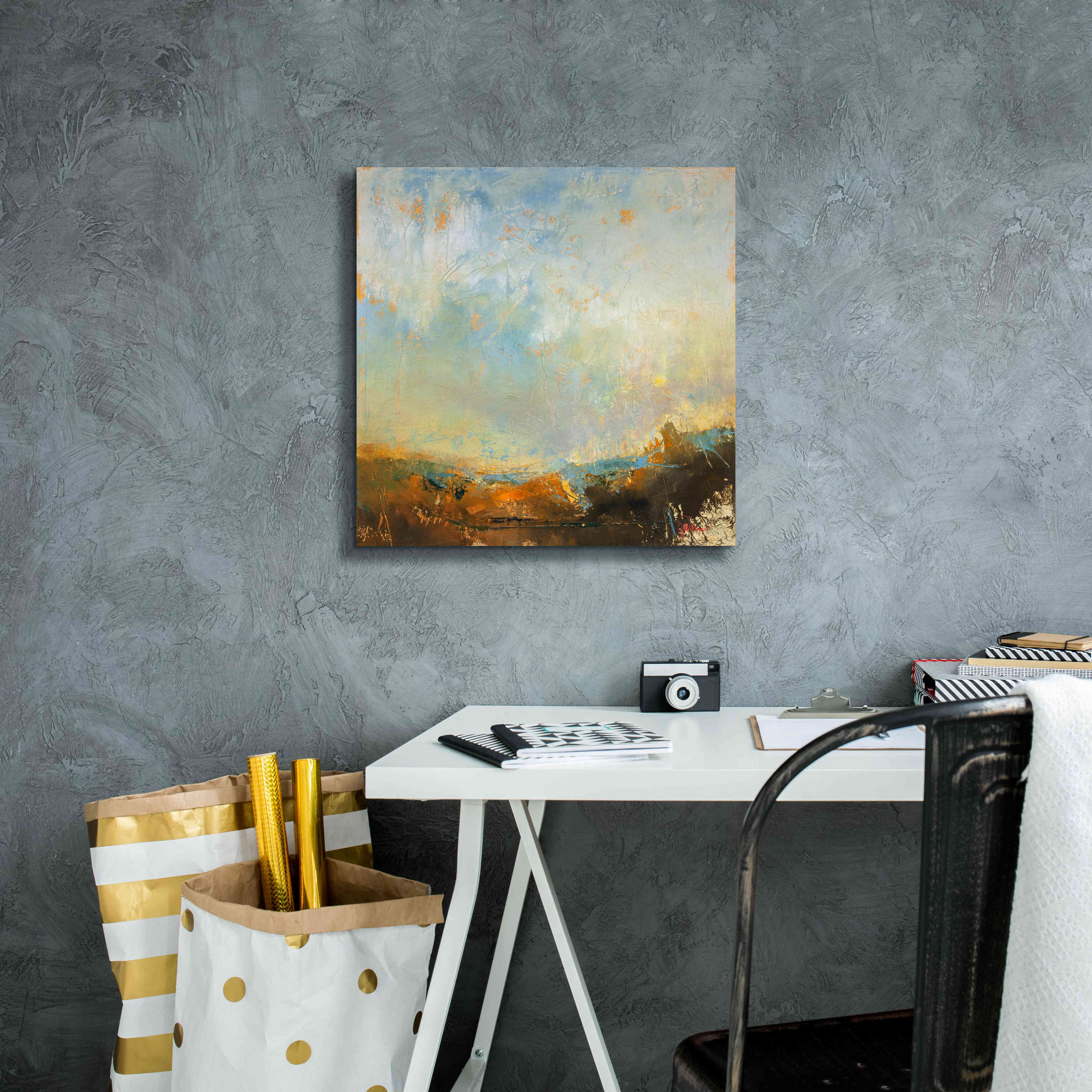 'Scaffold' by Patrick Dennis, Giclee Canvas Wall Art,18 x 18