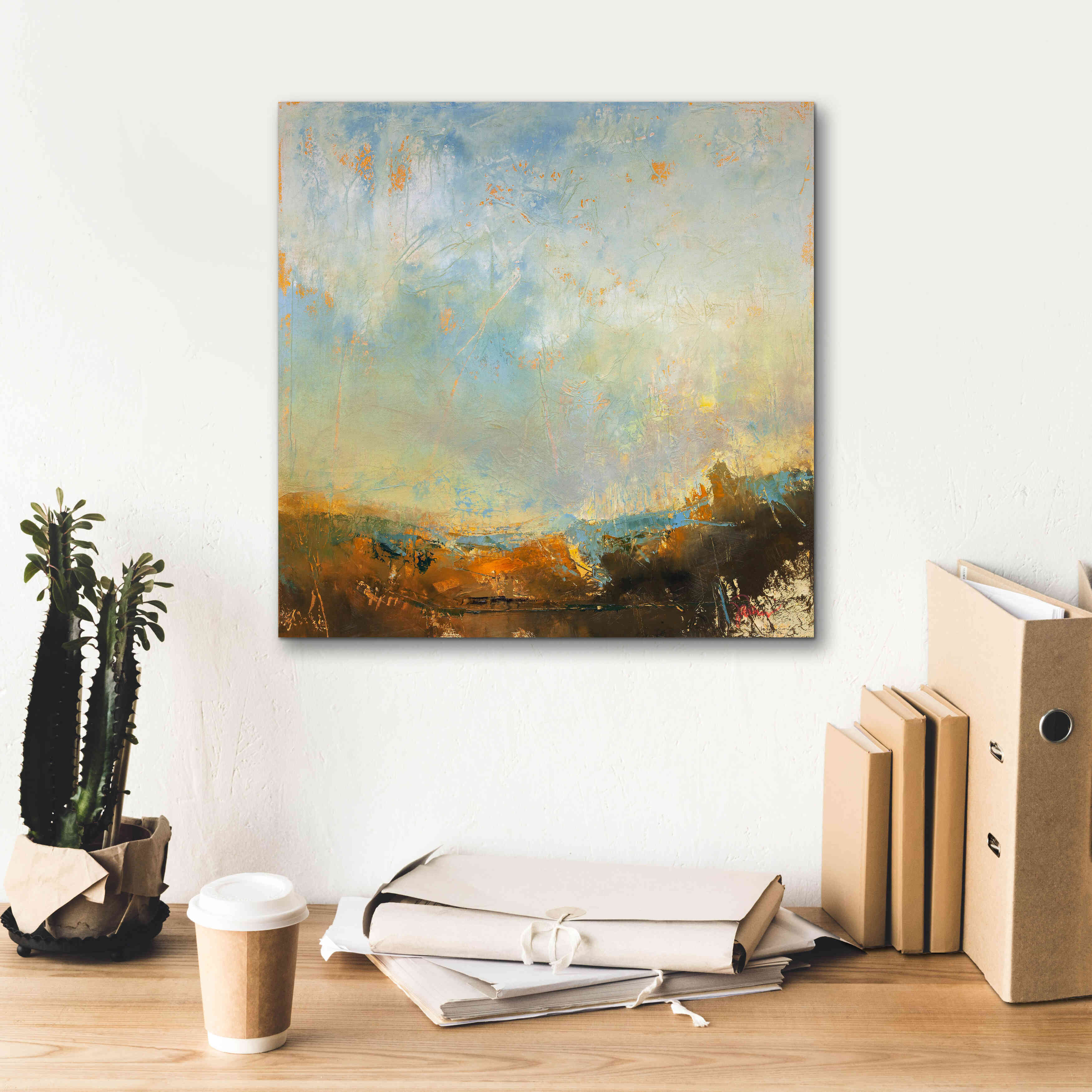 'Scaffold' by Patrick Dennis, Giclee Canvas Wall Art,18 x 18