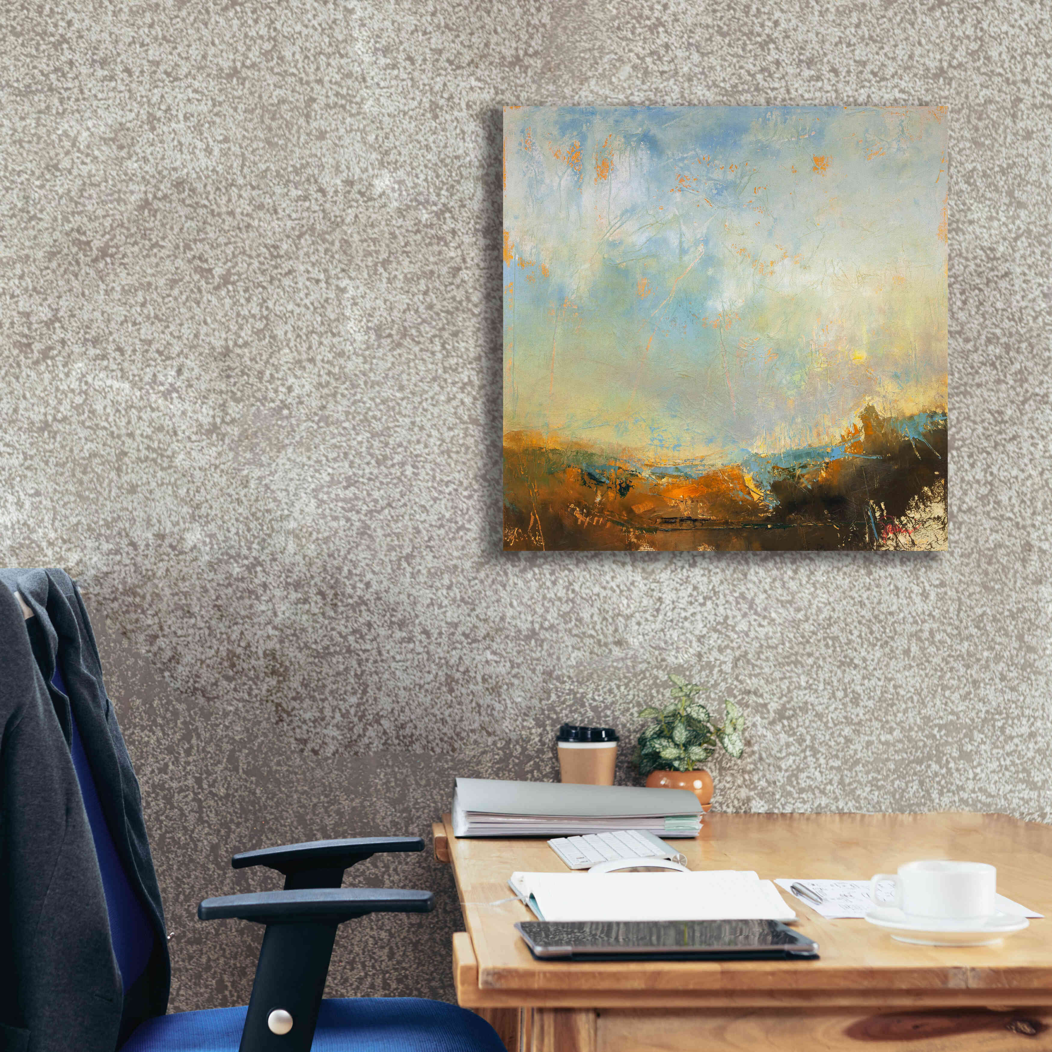 'Scaffold' by Patrick Dennis, Giclee Canvas Wall Art,26 x 26