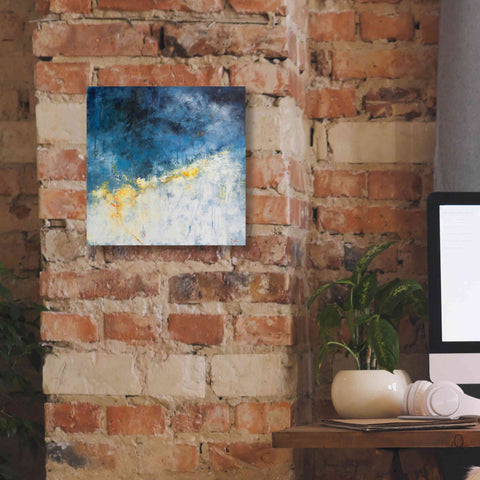 Image of 'Yellow Bloom' by Patrick Dennis, Giclee Canvas Wall Art,12 x 12