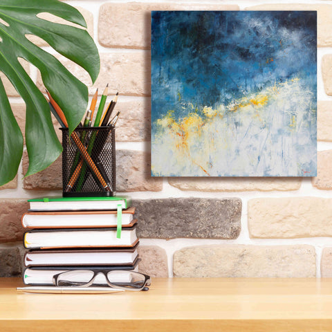 Image of 'Yellow Bloom' by Patrick Dennis, Giclee Canvas Wall Art,12 x 12