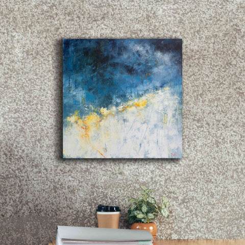 Image of 'Yellow Bloom' by Patrick Dennis, Giclee Canvas Wall Art,18 x 18