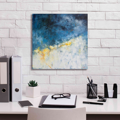 Image of 'Yellow Bloom' by Patrick Dennis, Giclee Canvas Wall Art,18 x 18