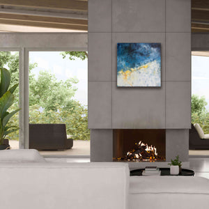 'Yellow Bloom' by Patrick Dennis, Giclee Canvas Wall Art,26 x 26