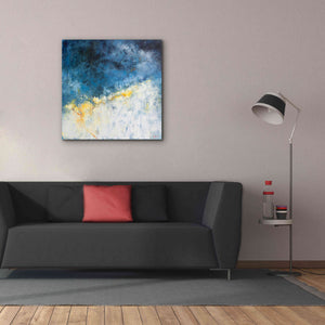 'Yellow Bloom' by Patrick Dennis, Giclee Canvas Wall Art,37 x 37