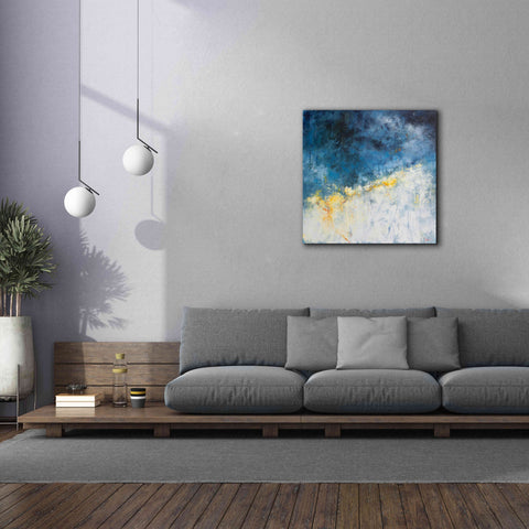 Image of 'Yellow Bloom' by Patrick Dennis, Giclee Canvas Wall Art,37 x 37