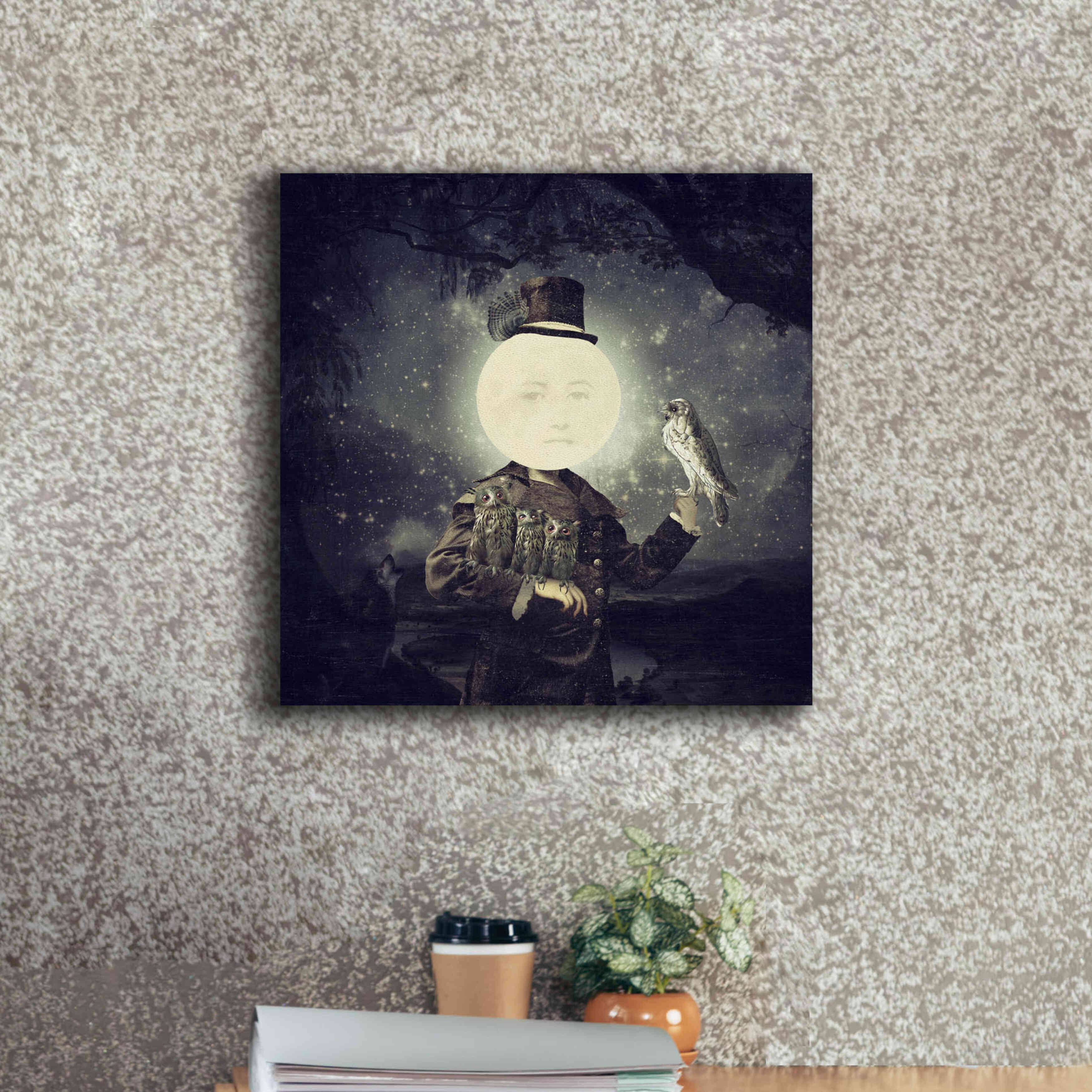 'Full Moon' by Paula Belle Flores, Giclee Canvas Wall Art,18 x 18
